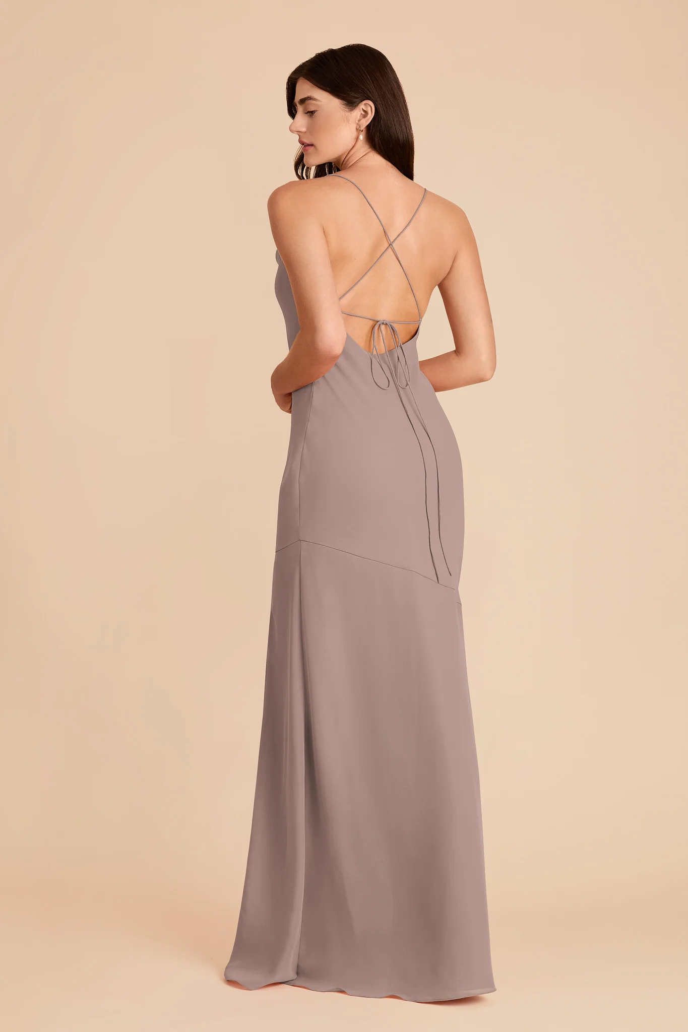 Olivia Chiffon Dress - Toffee - Image 4