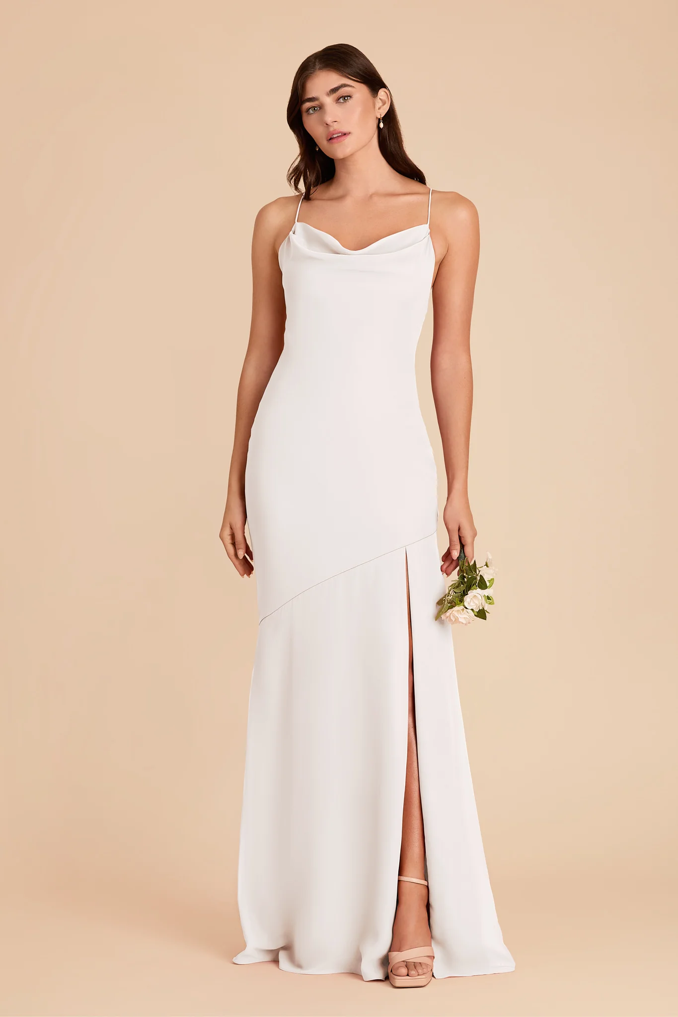 Olivia Chiffon Dress - White