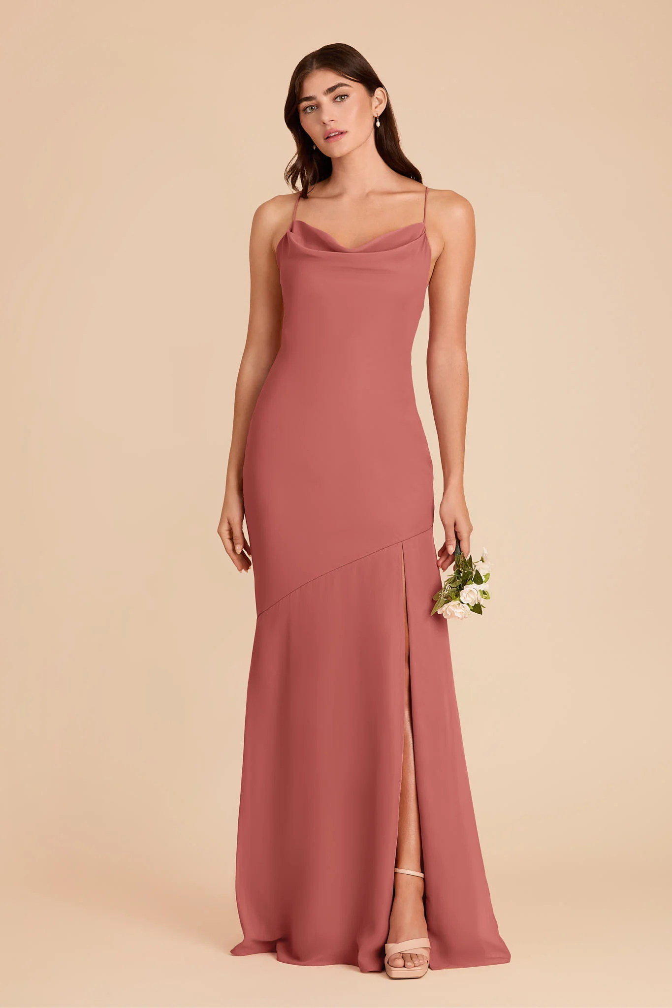 Olivia Chiffon Dress - Wild Rose