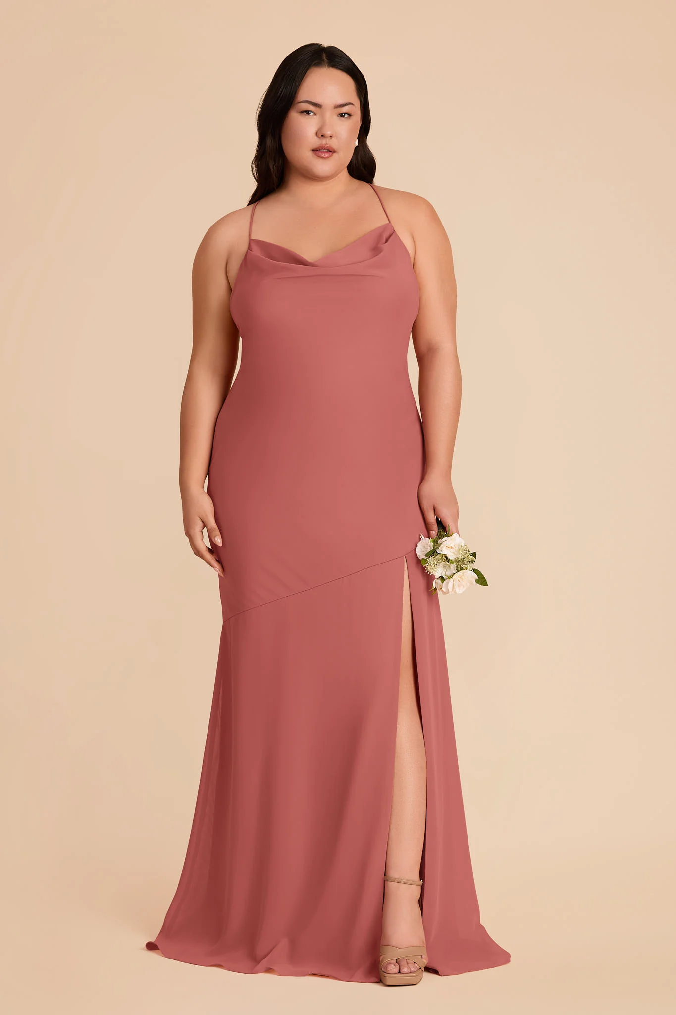 Olivia Chiffon Dress - Wild Rose - Image 6