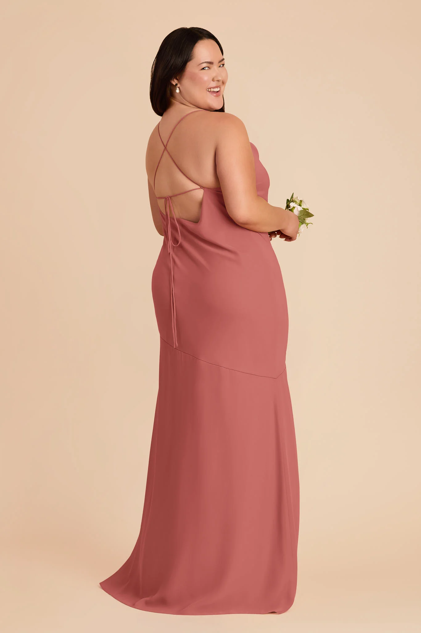 Olivia Chiffon Dress - Wild Rose - Image 7