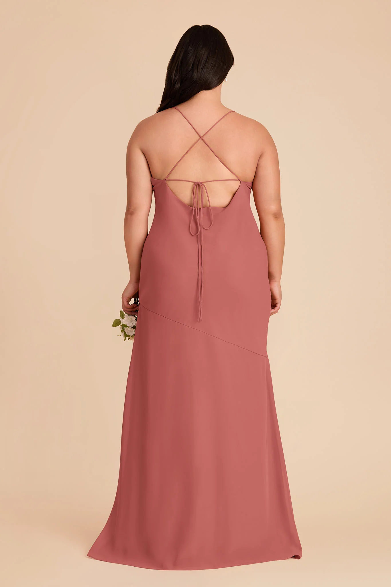 Olivia Chiffon Dress - Wild Rose - Image 8