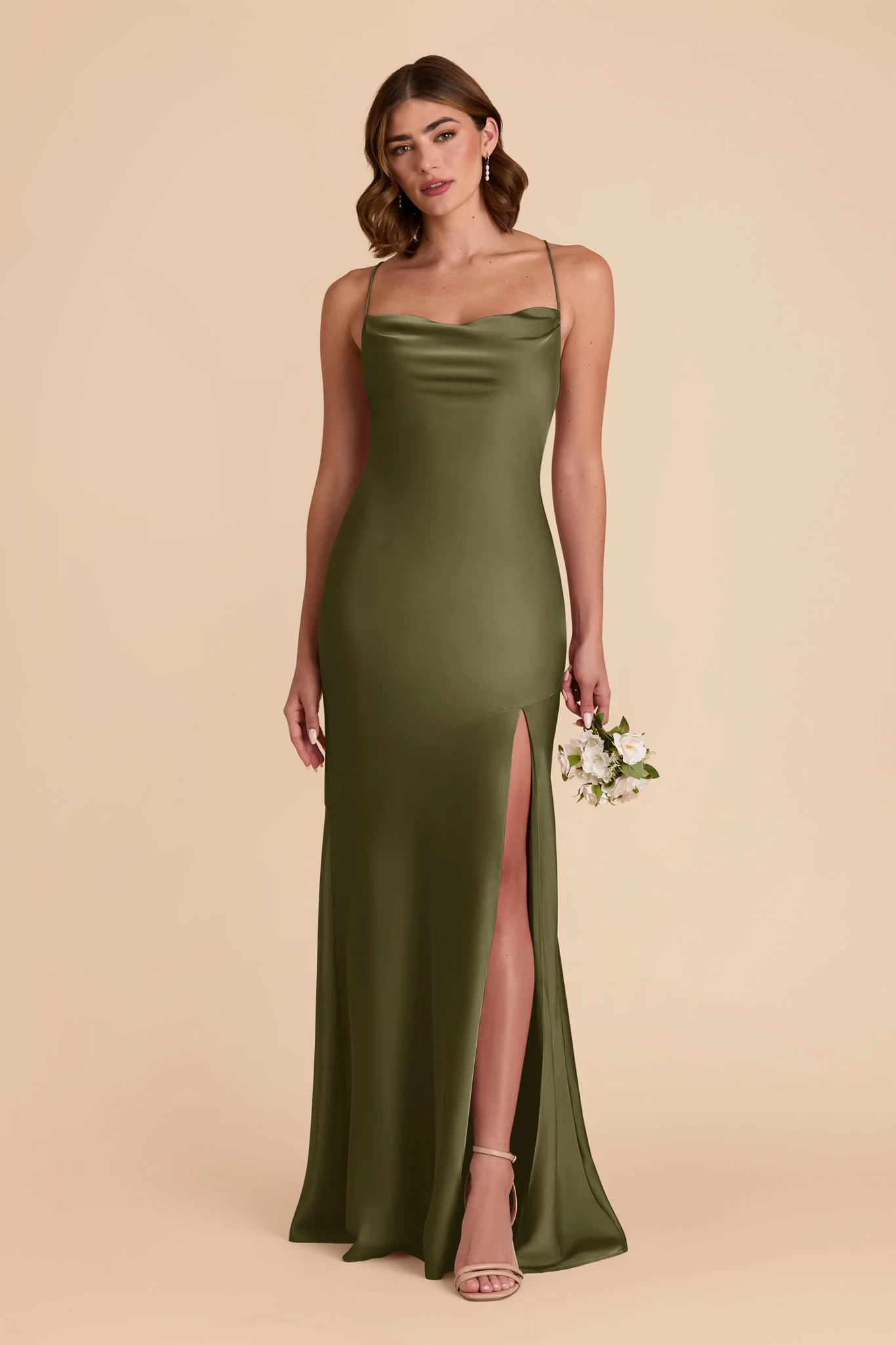 Olivia Matte Satin Dress - Martini - Image 3
