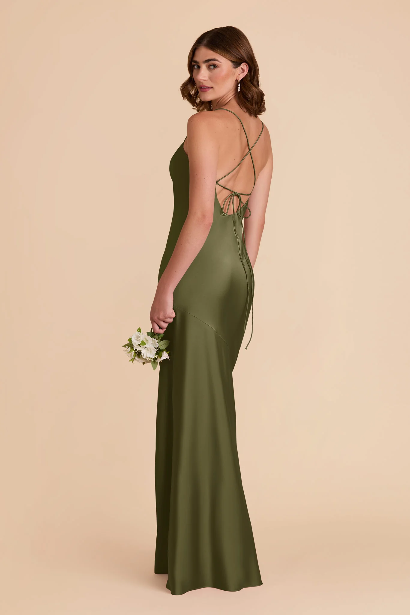 Olivia Matte Satin Dress - Martini - Image 4