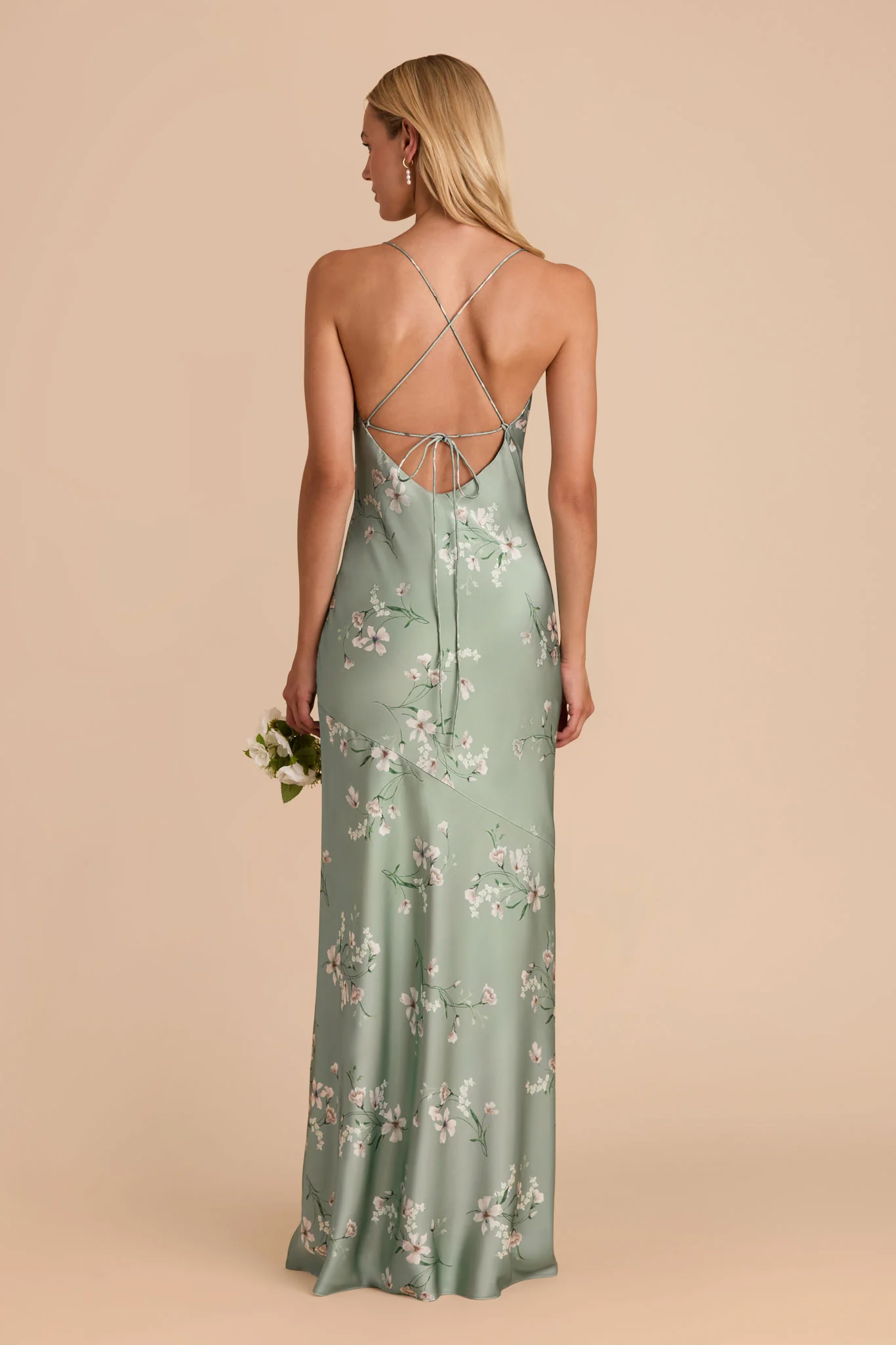 Olivia Matte Satin Dress - Sage Le Fleur - Image 5