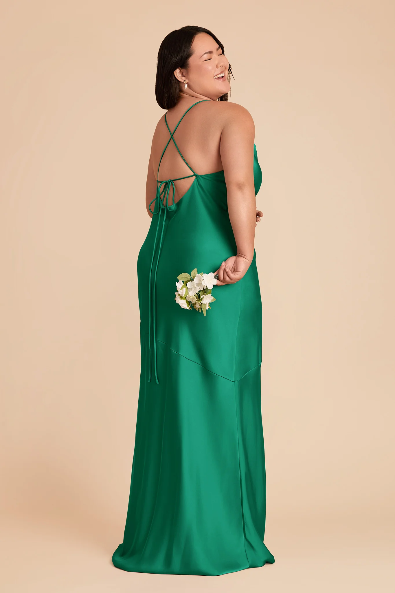Olivia Matte Satin Dress - Turquoise - Image 7