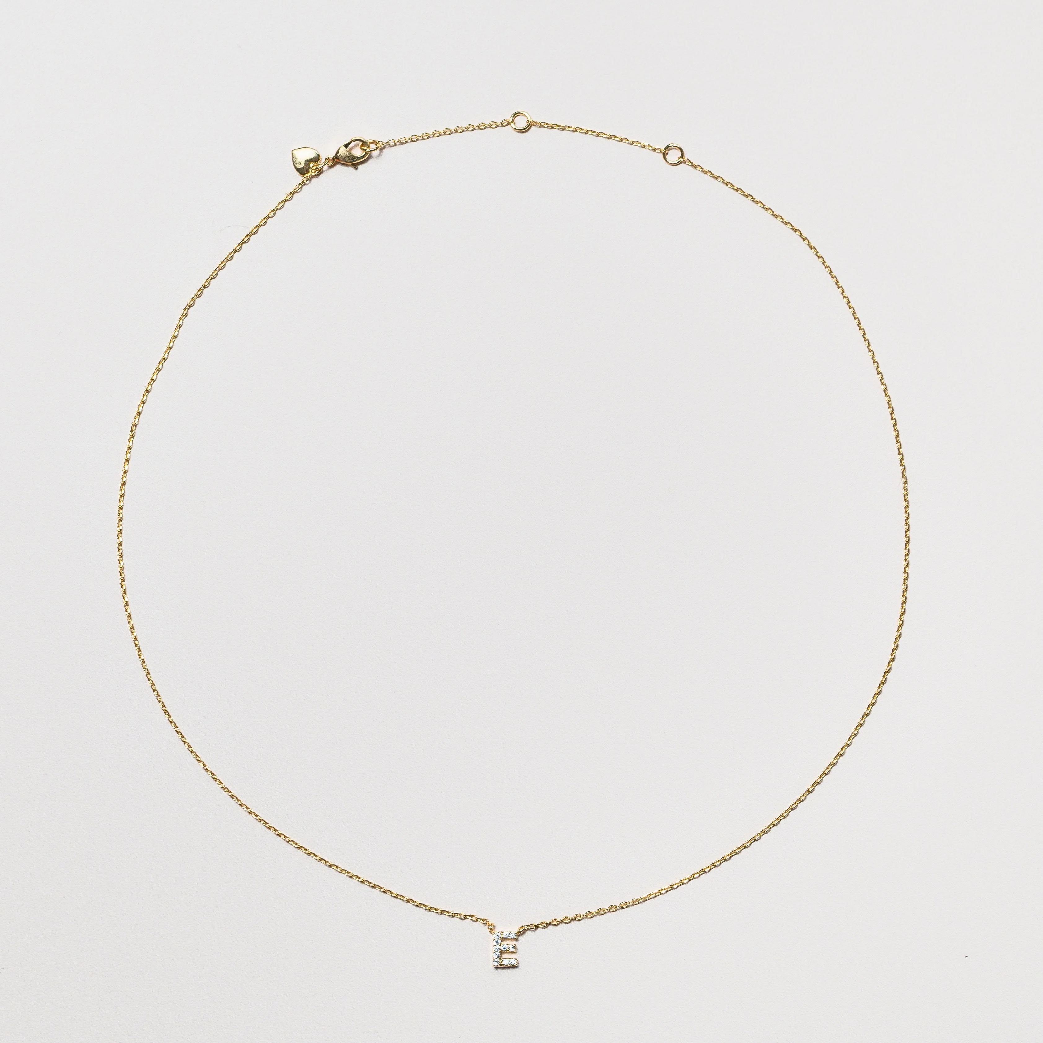 Pave Initial Necklace - Image 3