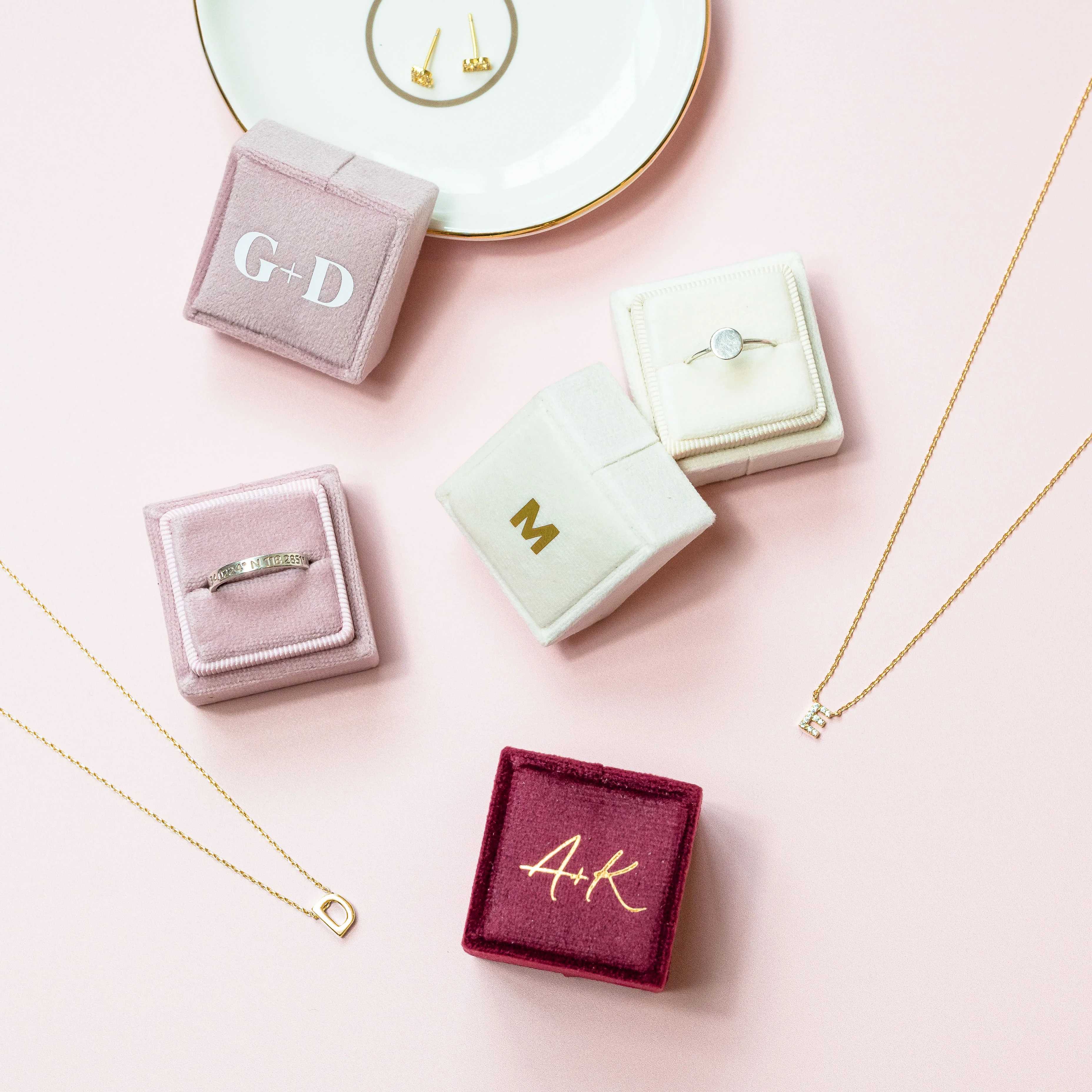 Pave Initial Necklace - Image 4