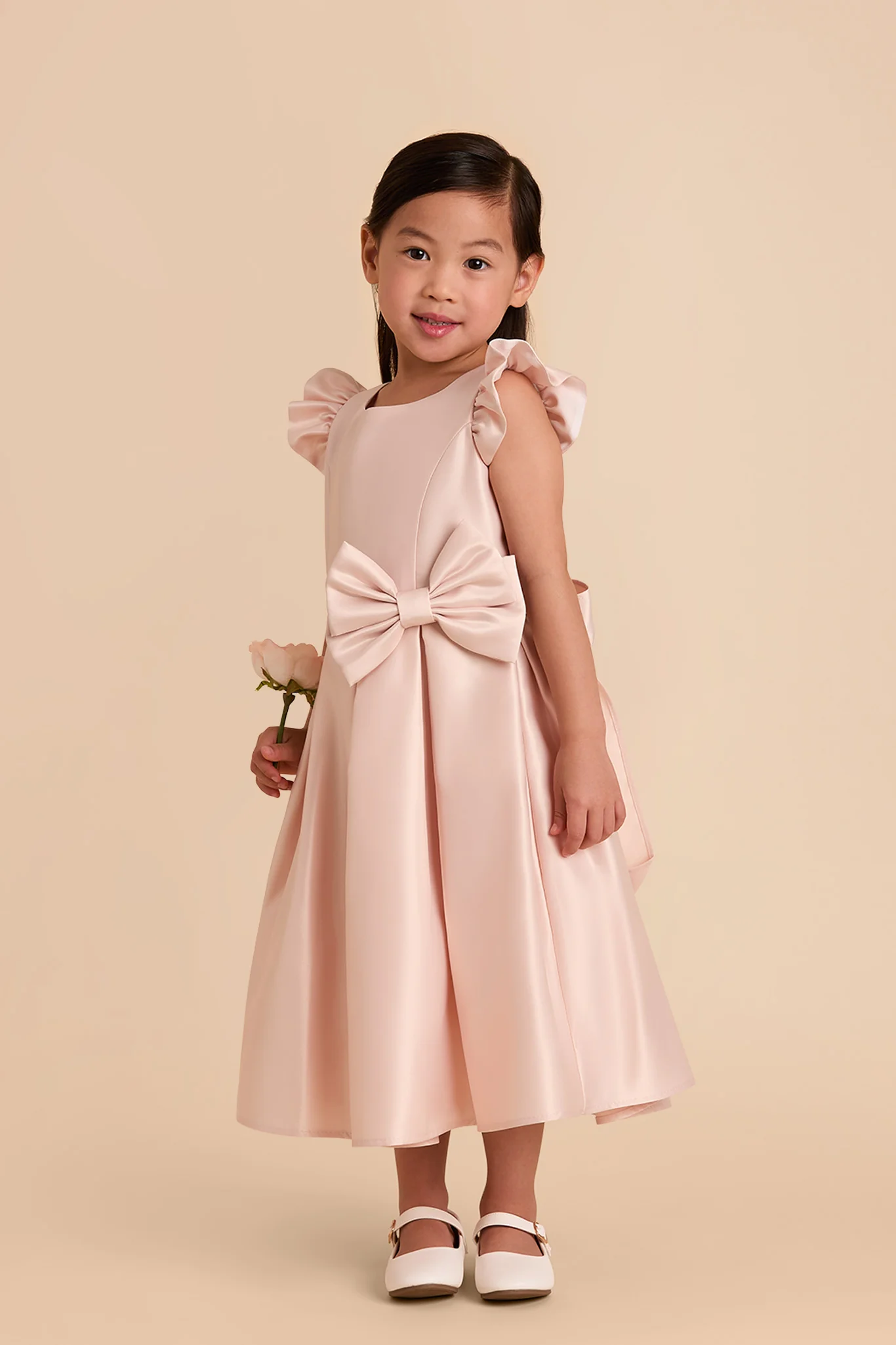 Poppy Flower Girl Dress - Blush