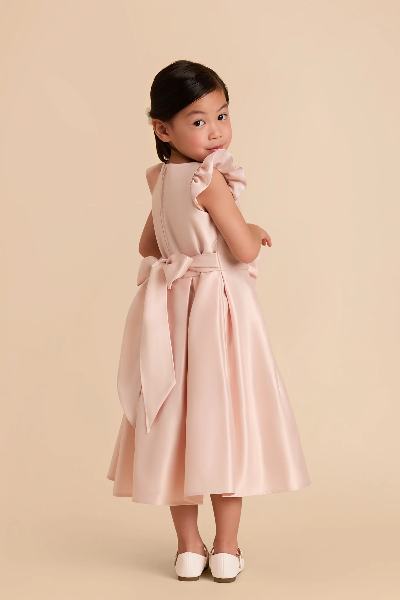 Poppy Flower Girl Dress - Blush - Image 2