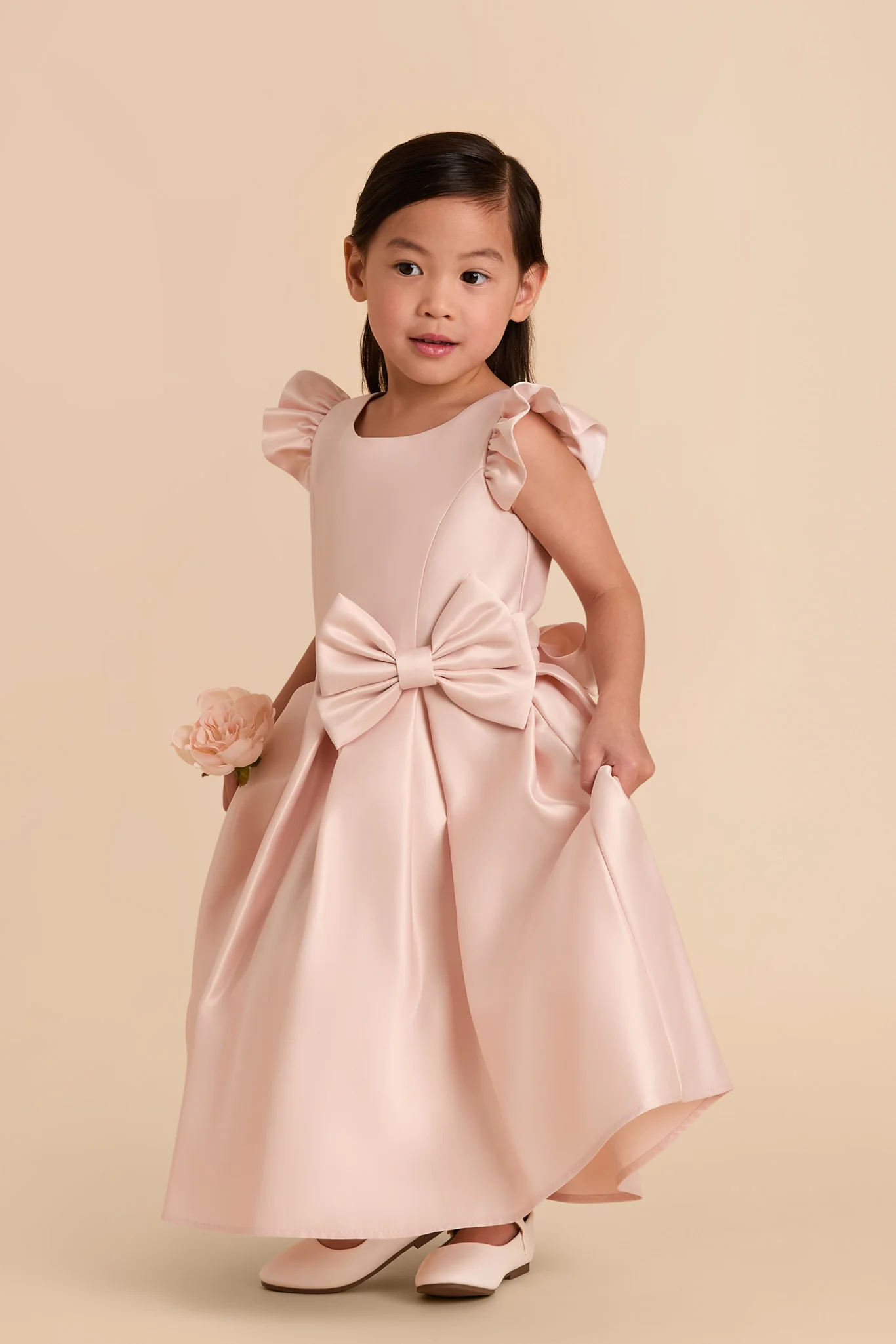 Poppy Flower Girl Dress - Blush - Image 3