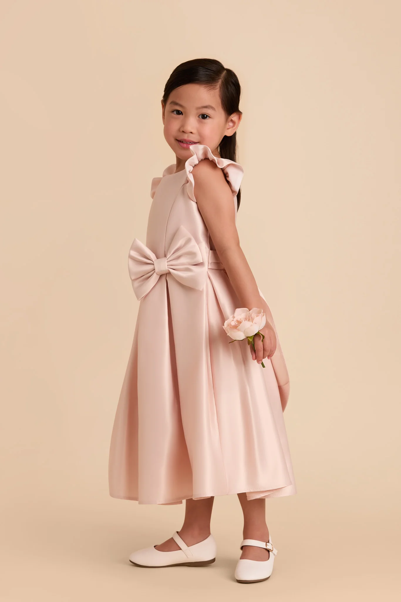 Poppy Flower Girl Dress - Blush - Image 4