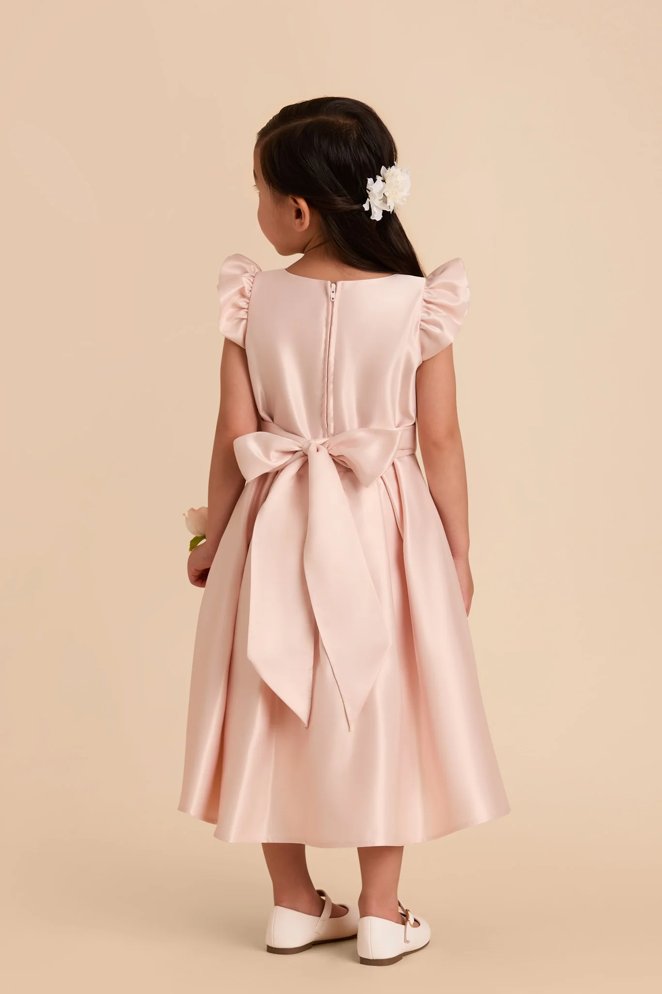 Poppy Flower Girl Dress - Blush - Image 5