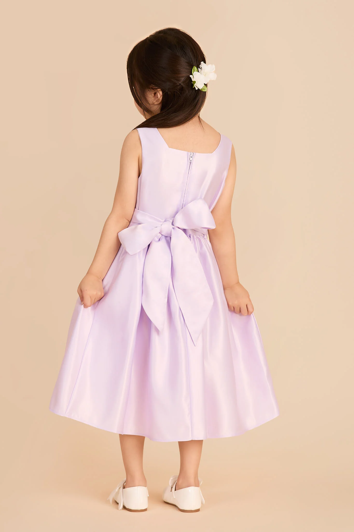 Rose Flower Girl Dress - Lavender - Image 3