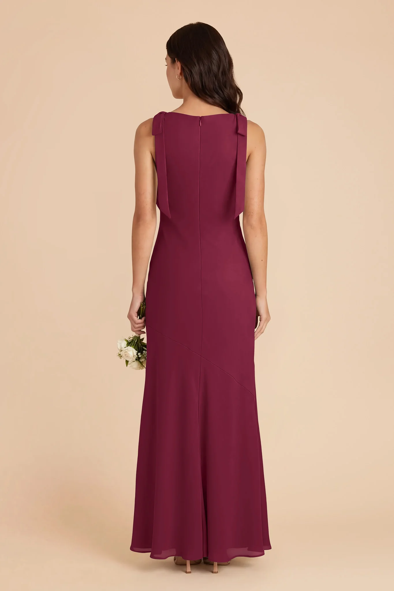 Rosie Chiffon Dress - Berry - Image 4