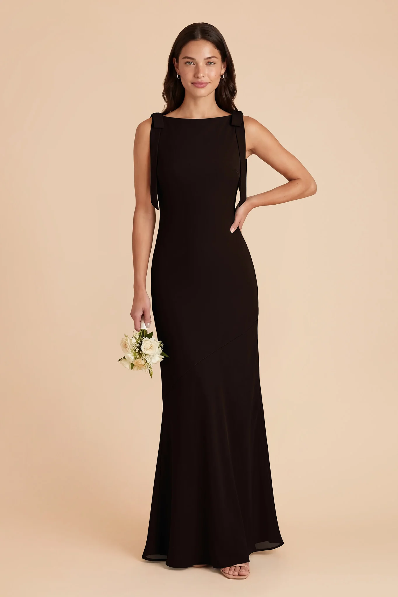 Rosie Chiffon Dress - Black - Image 2