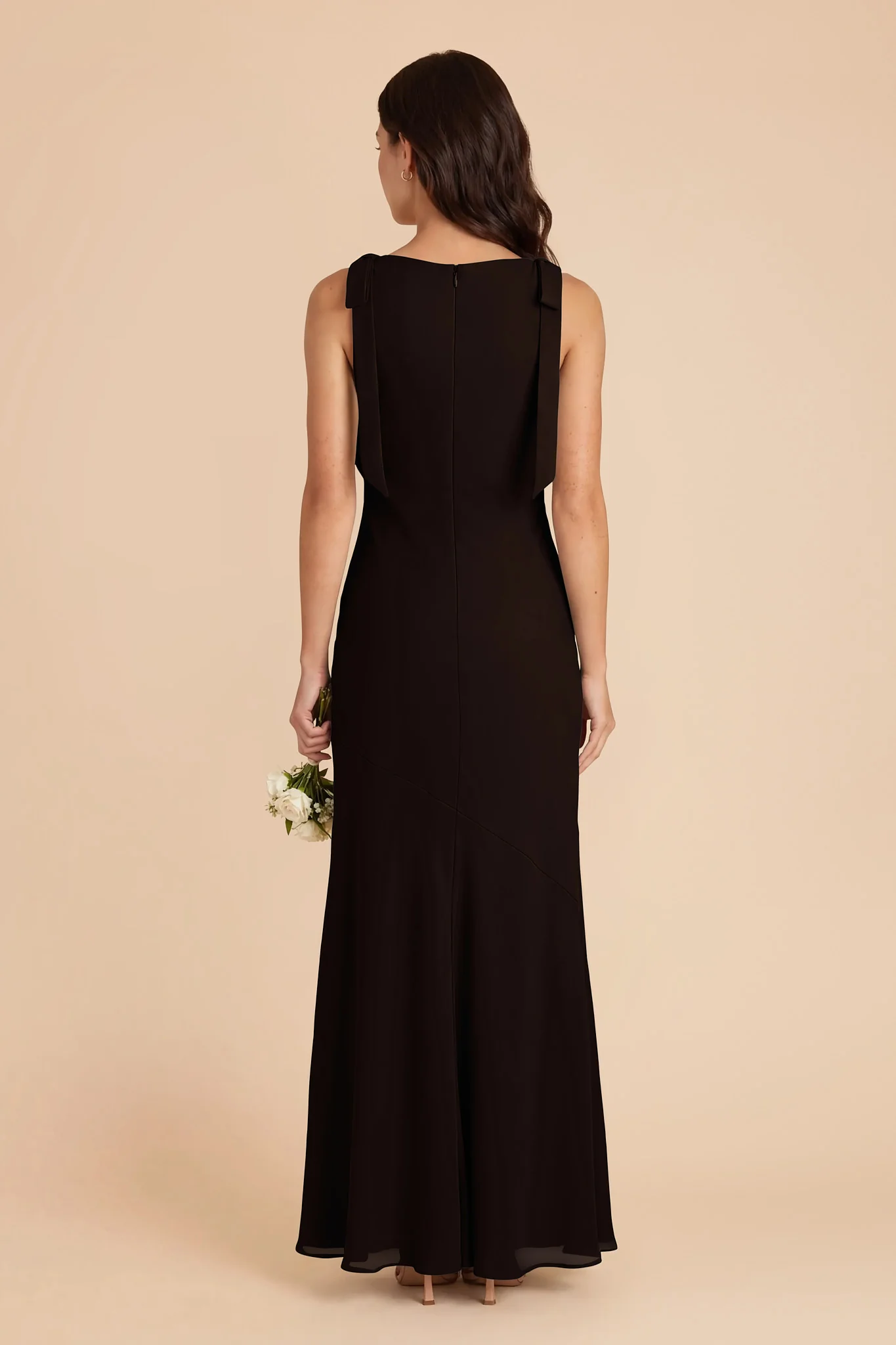 Rosie Chiffon Dress - Black - Image 4