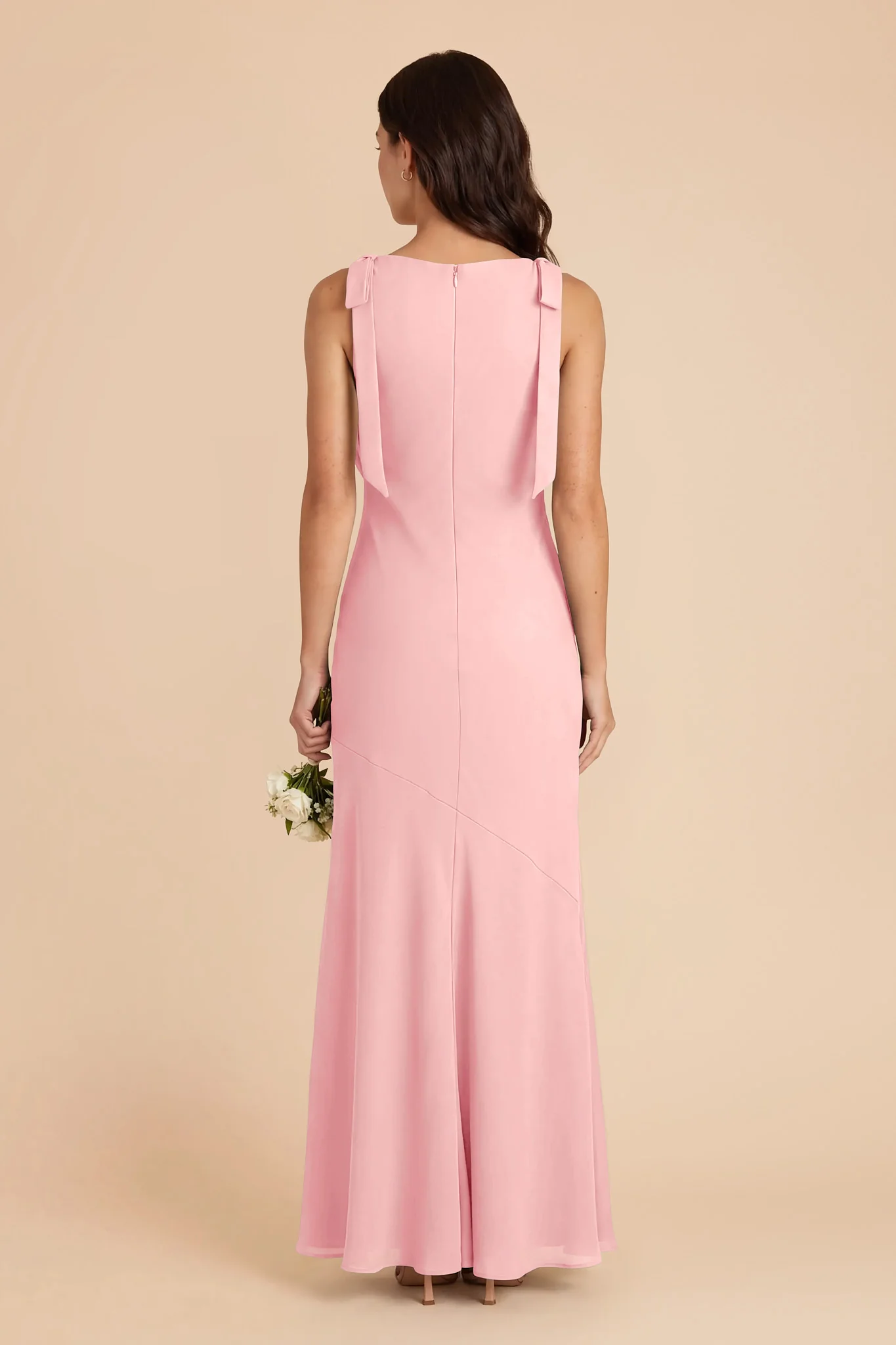 Rosie Chiffon Dress - Bubblegum Pink - Image 4