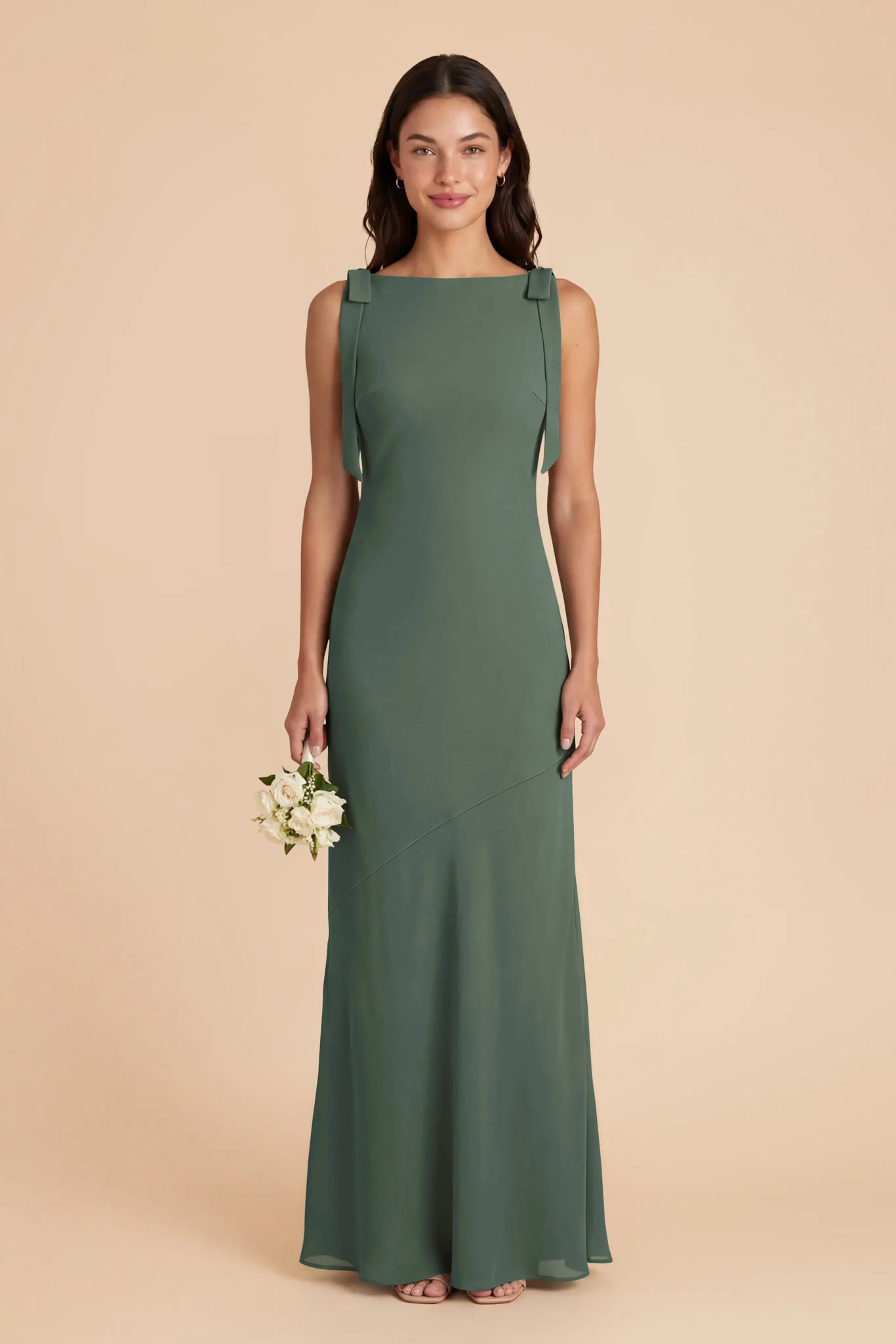 Rosie Chiffon Dress - Eucalyptus
