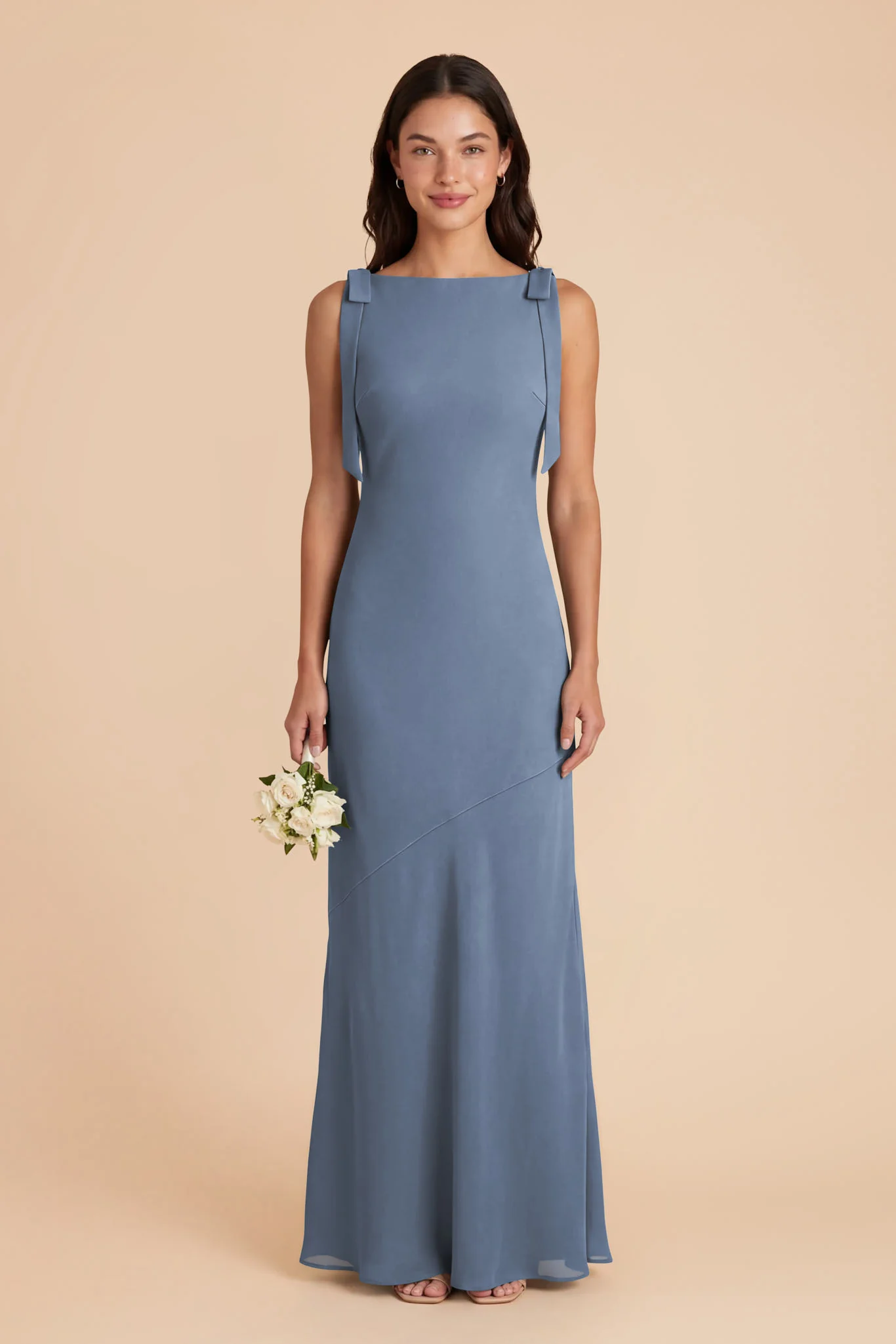 Rosie Chiffon Dress - French Blue