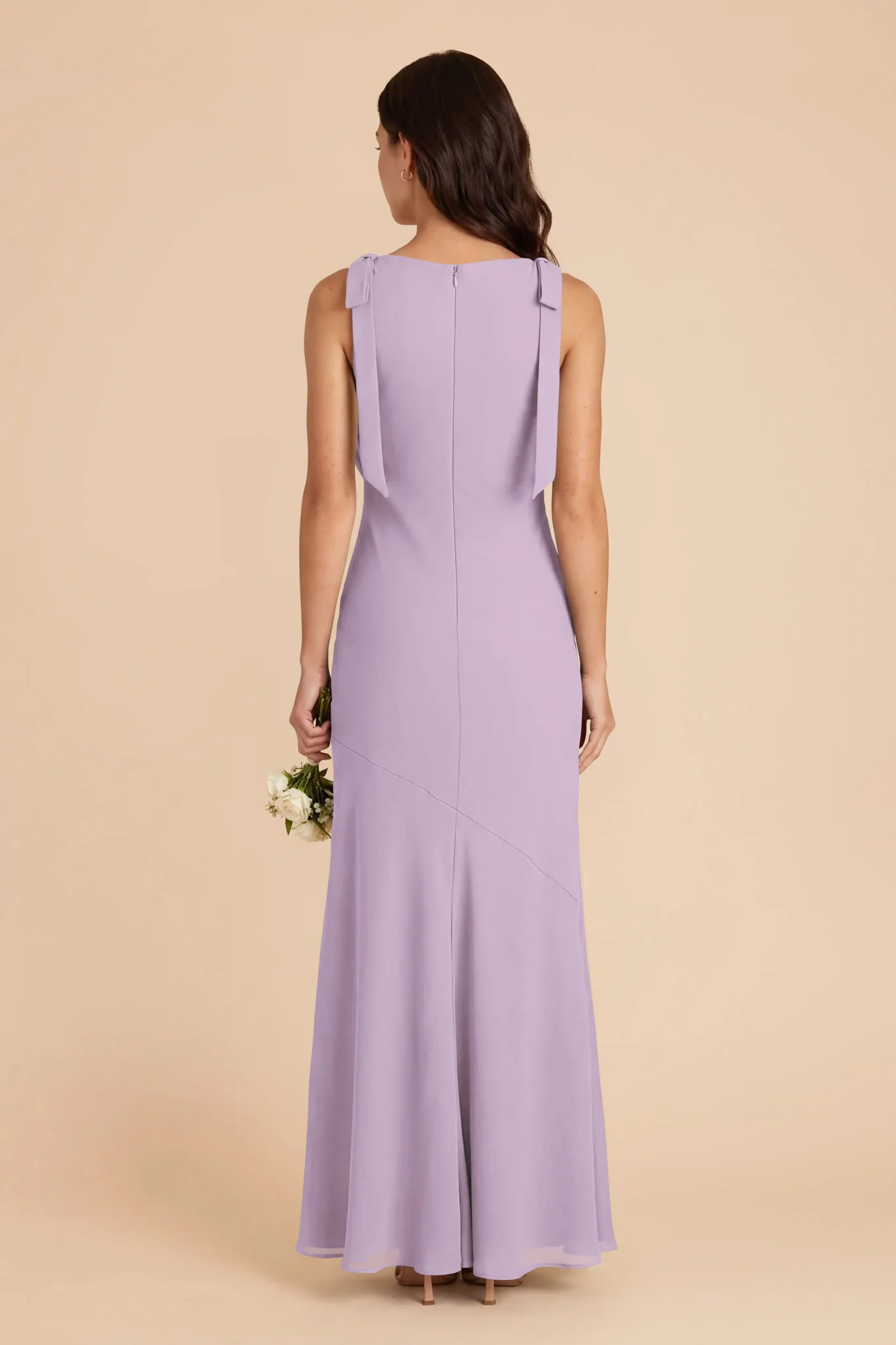 Rosie Chiffon Dress - Lavender - Image 4