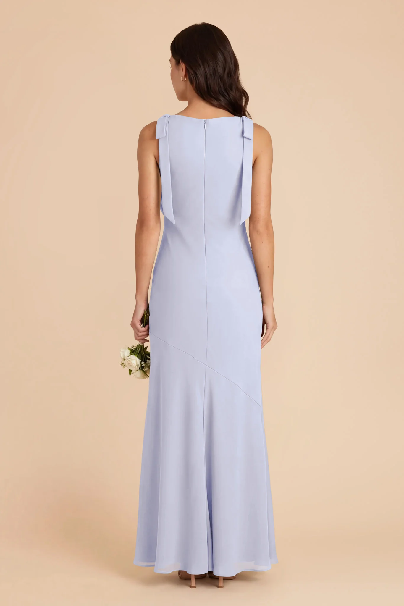 Rosie Chiffon Dress - Periwinkle Blue - Image 4