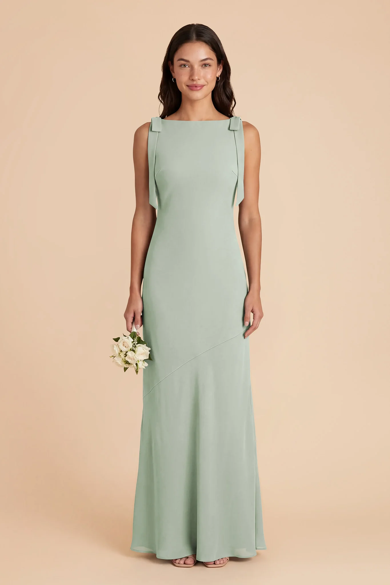 Rosie Chiffon Dress - Sage