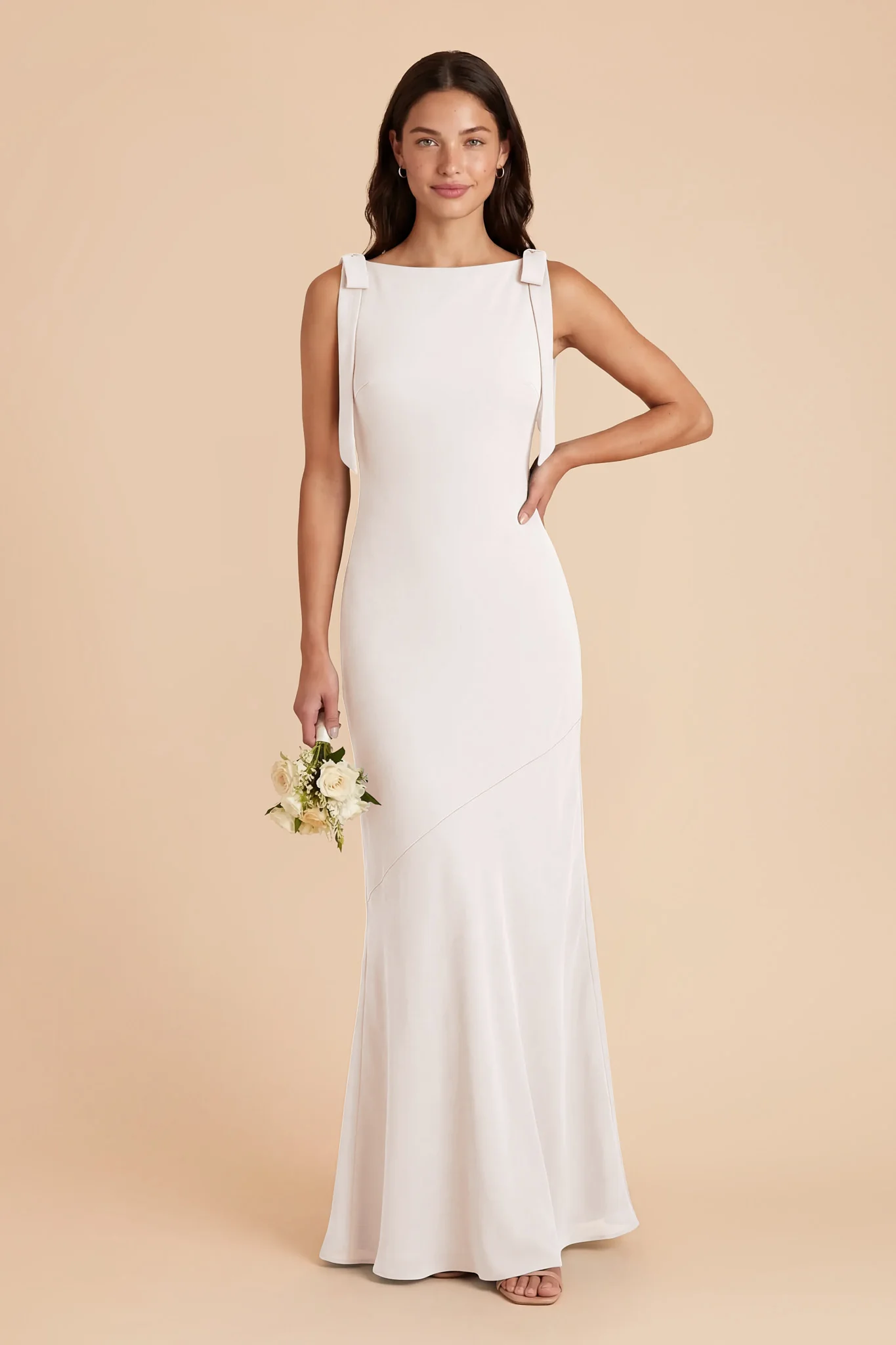 Rosie Chiffon Dress - White - Image 2