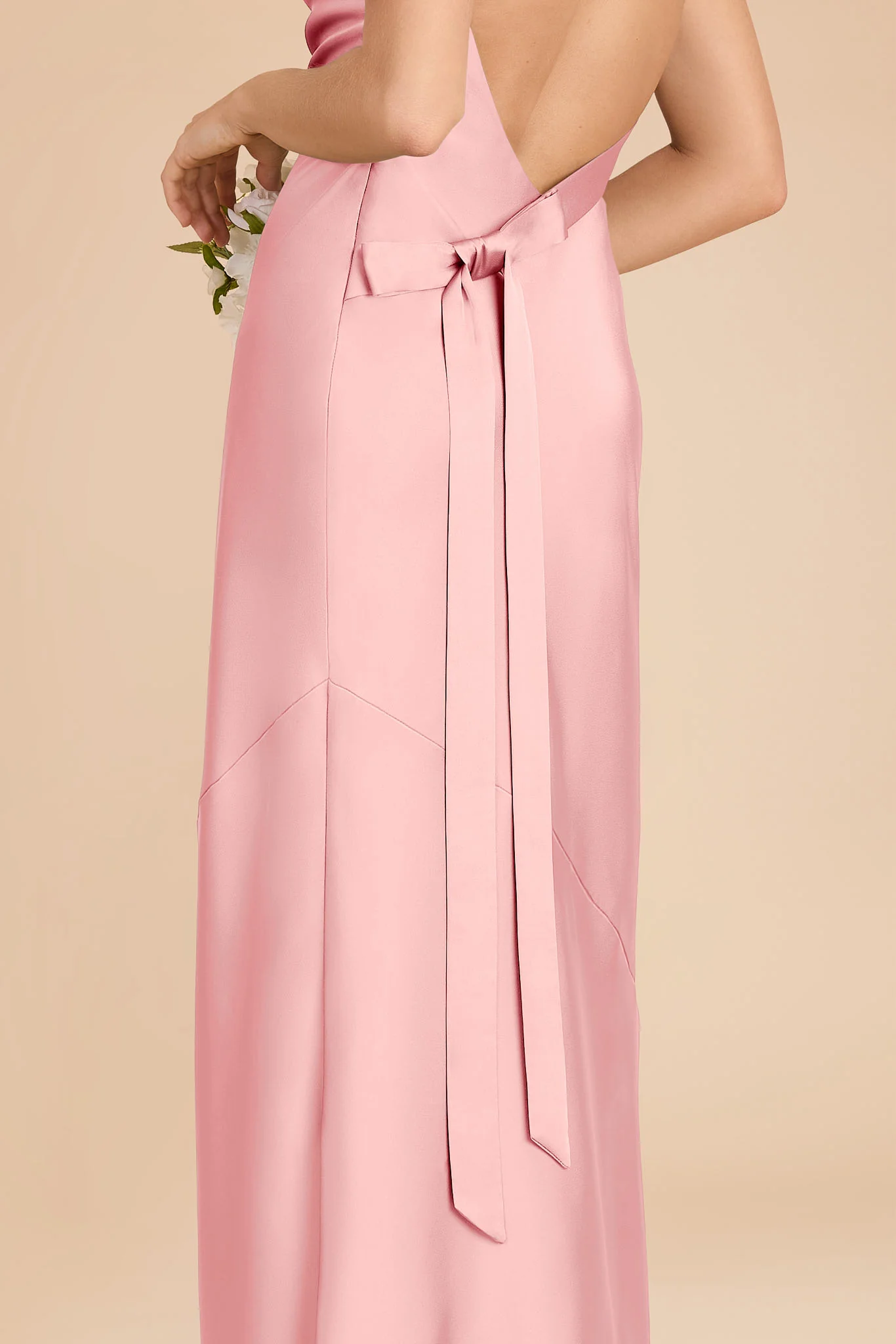 Rylie Matte Satin Dress - Bubblegum Pink - Image 6