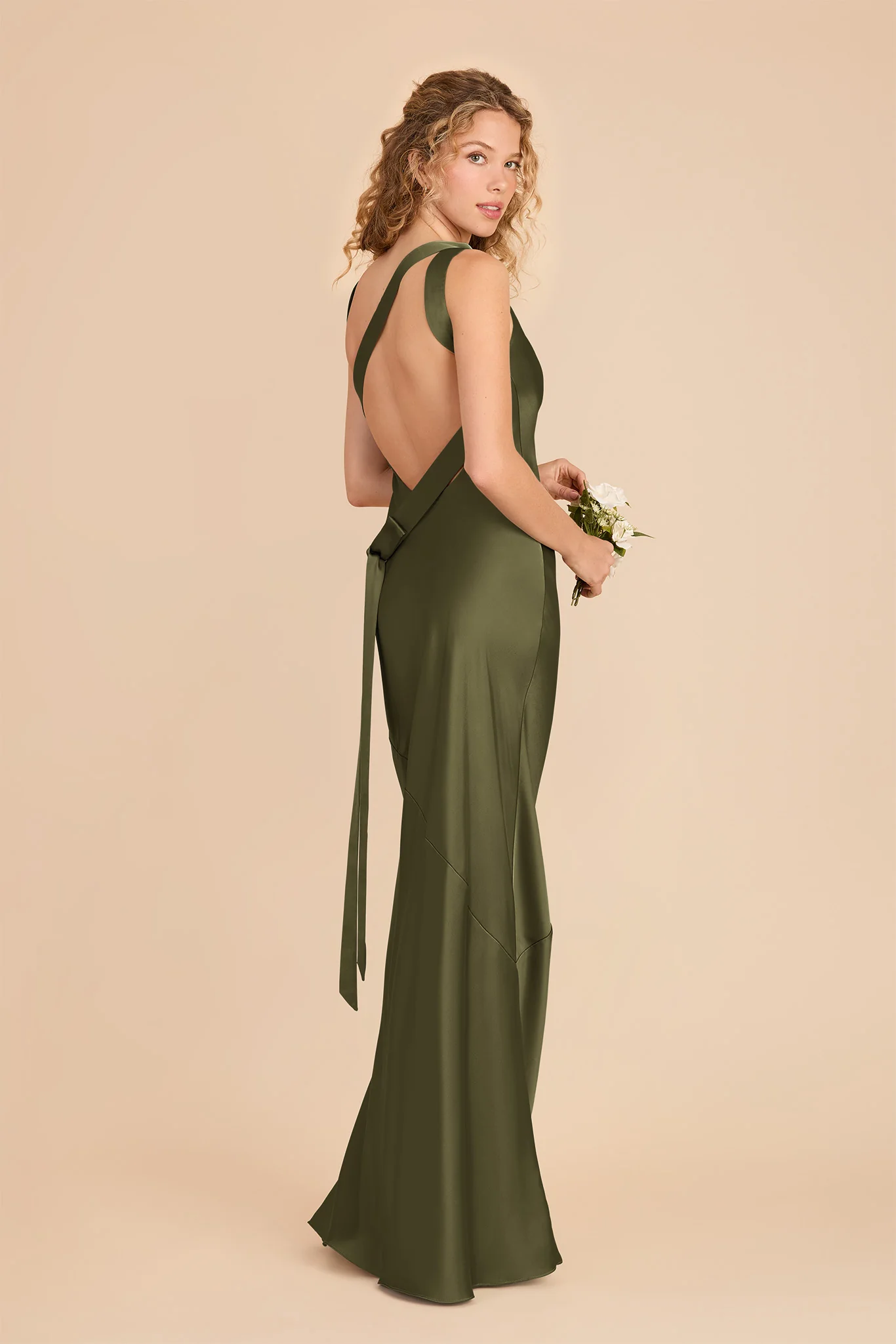Rylie Matte Satin Dress - Martini