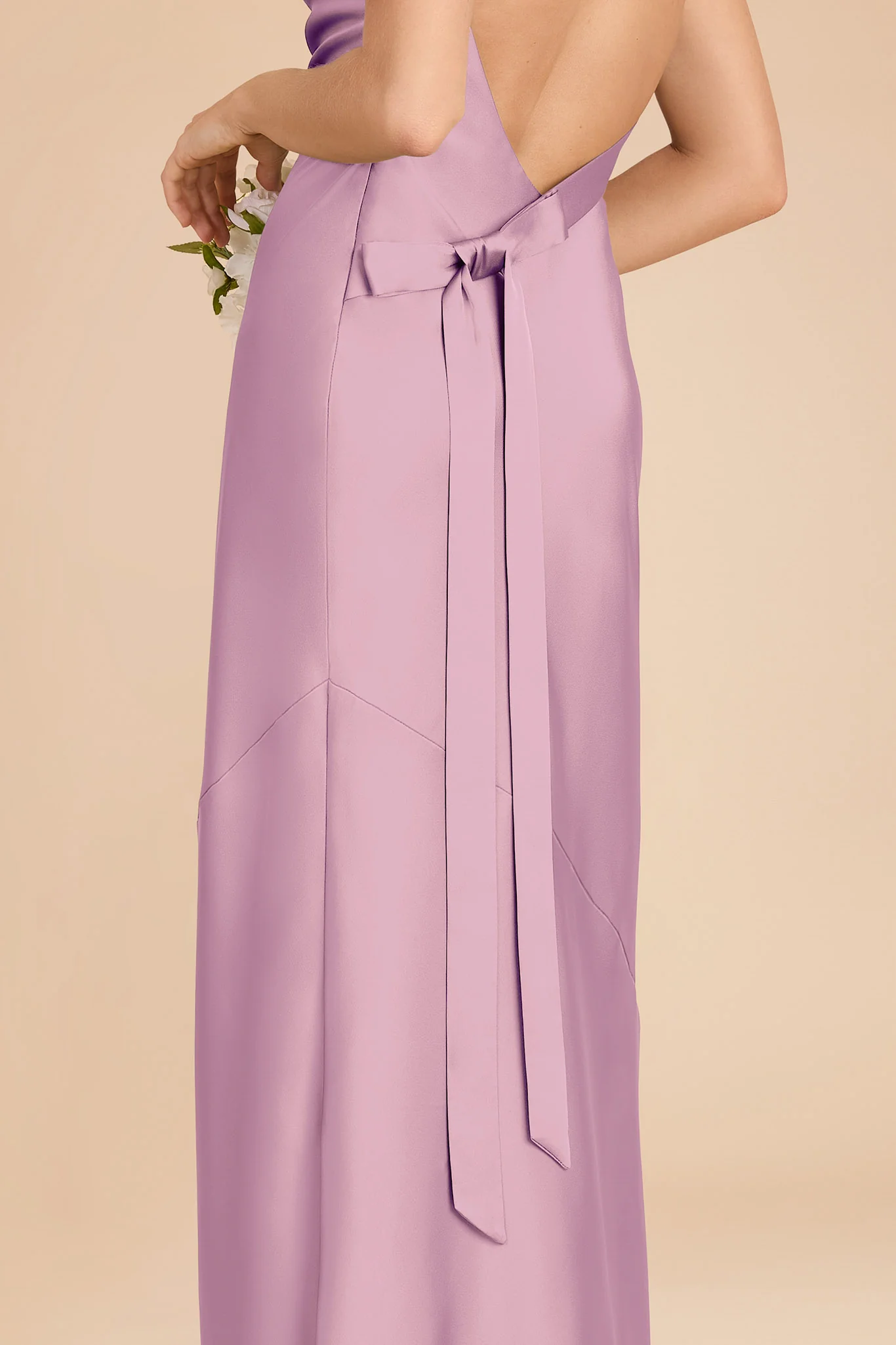 Rylie Matte Satin Dress - Orchid - Image 6