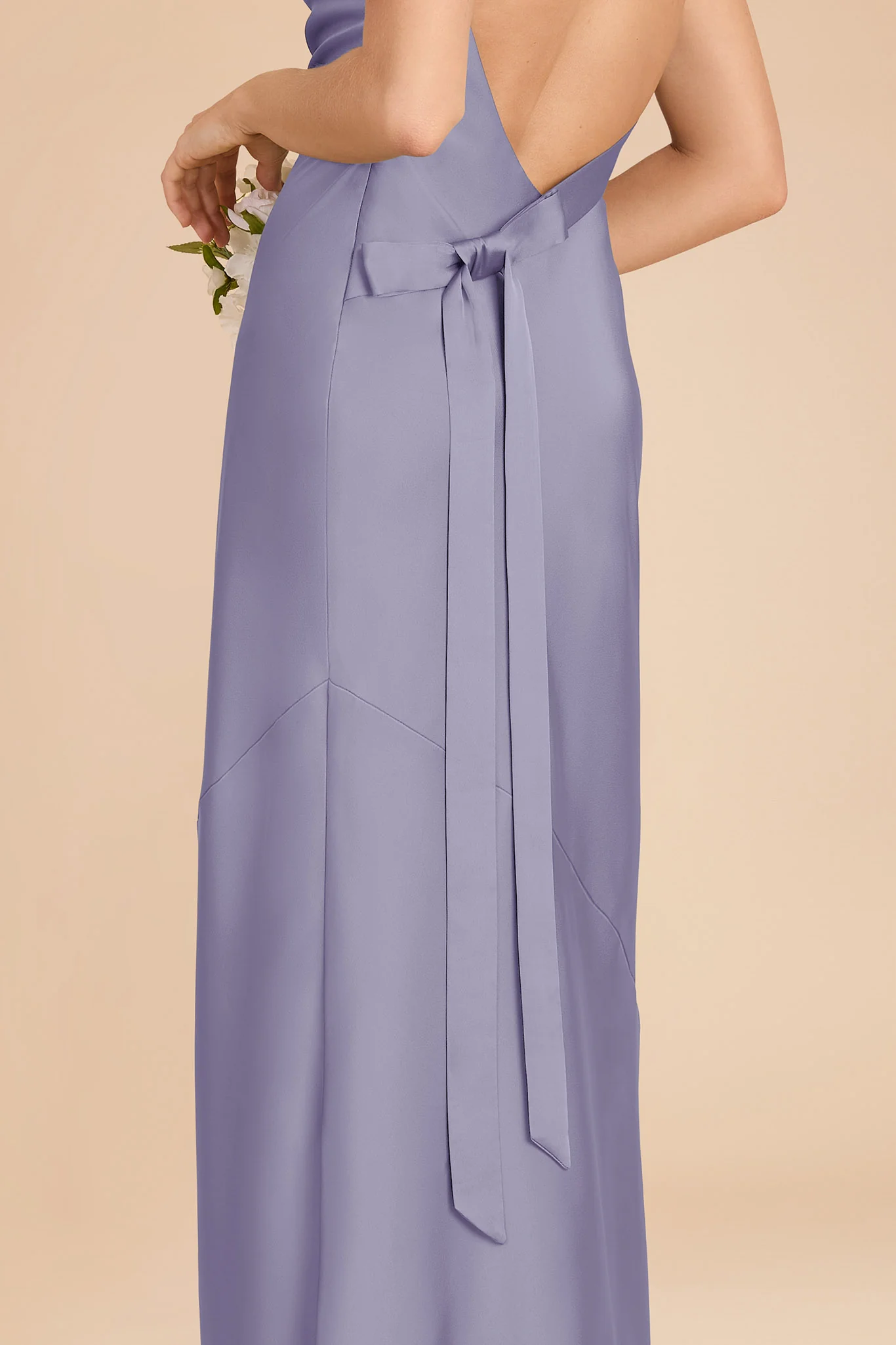 Rylie Matte Satin Dress - Wisteria - Image 6