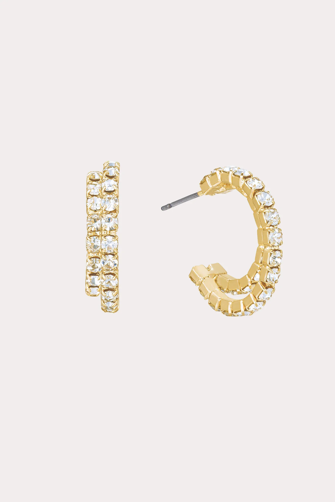 Santorini Earrings - Clear Crystal