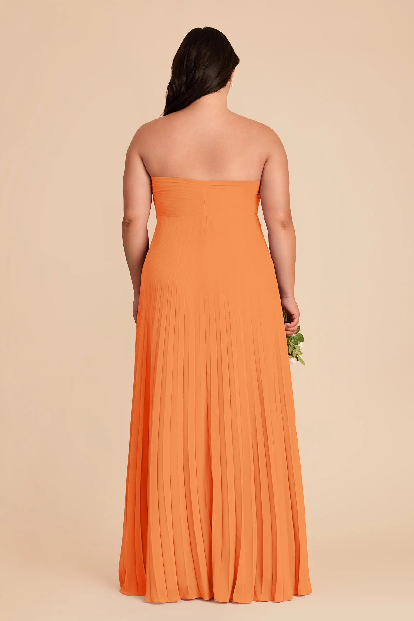 Sasha Chiffon Dress - Apricot - Image 10