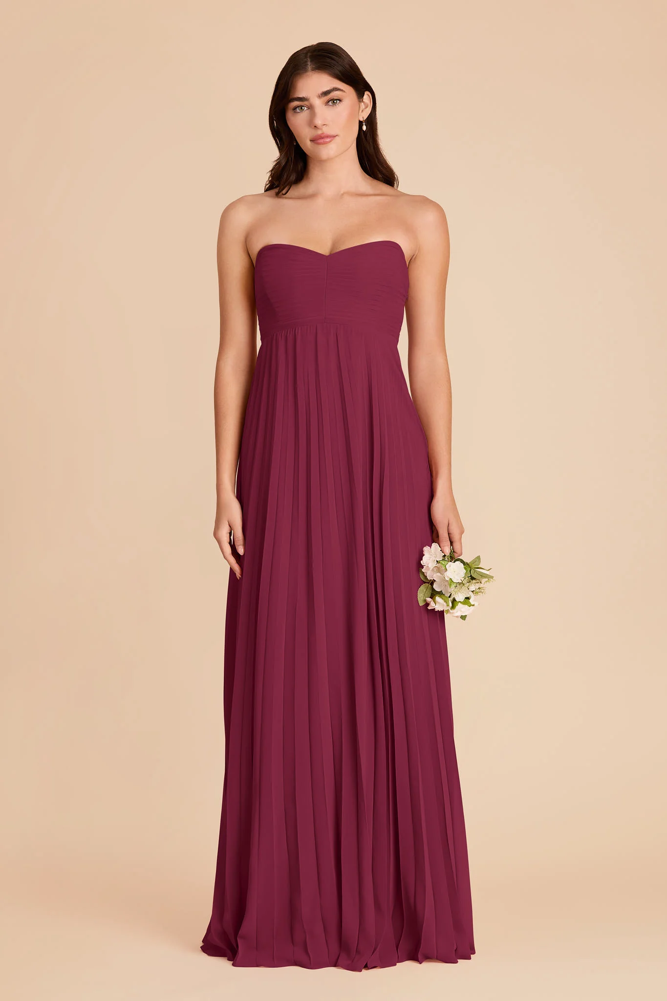 Sasha Chiffon Dress - Berry