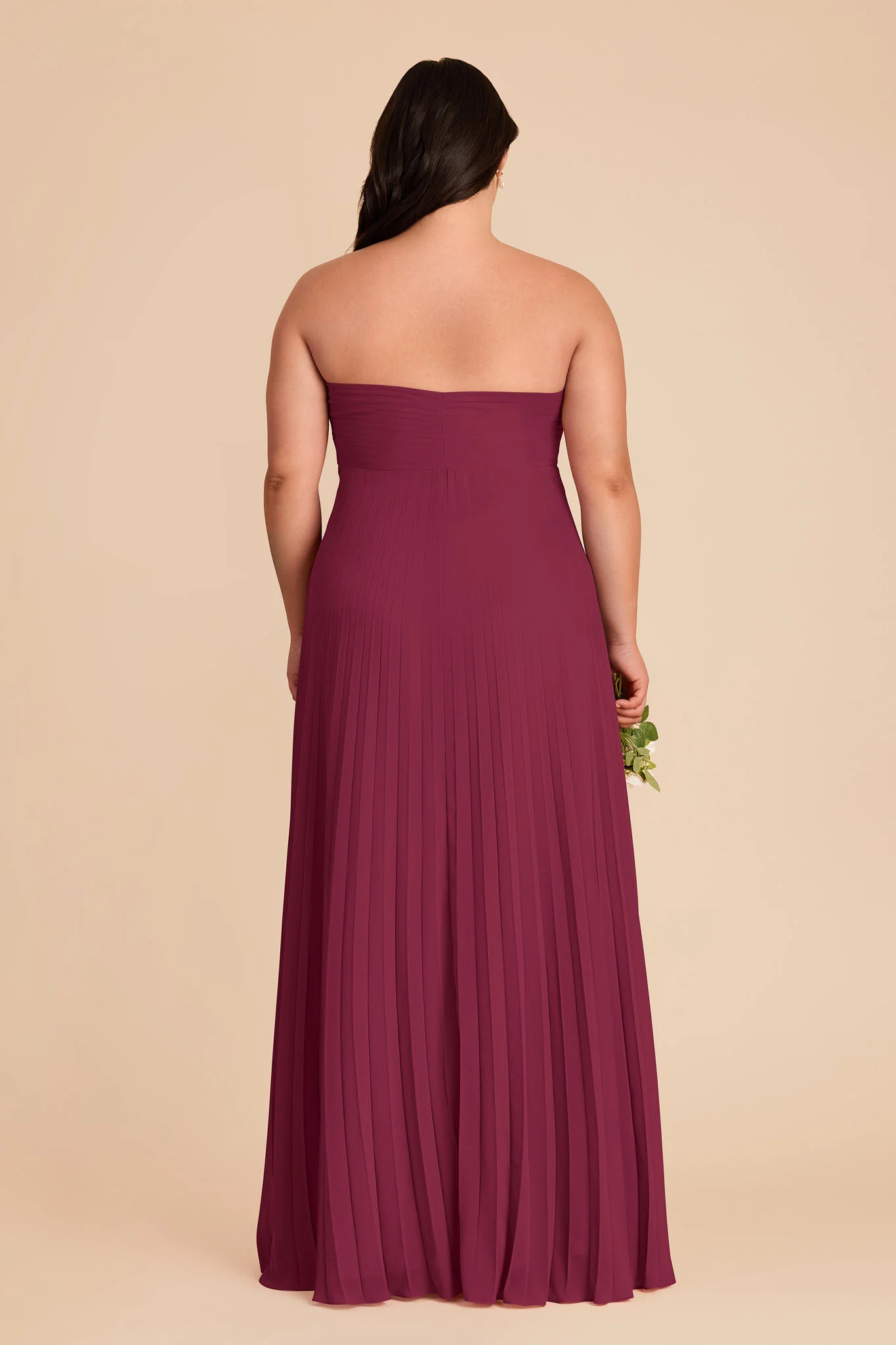 Sasha Chiffon Dress - Berry - Image 10