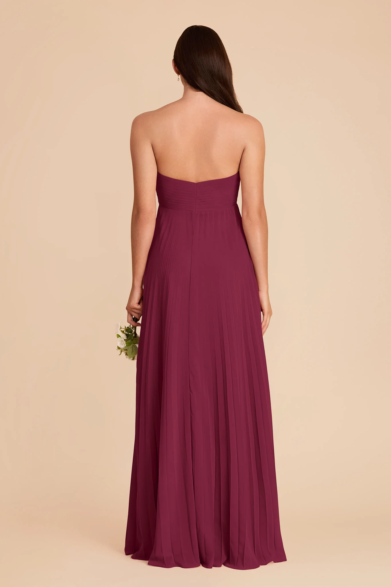 Sasha Chiffon Dress - Berry - Image 6