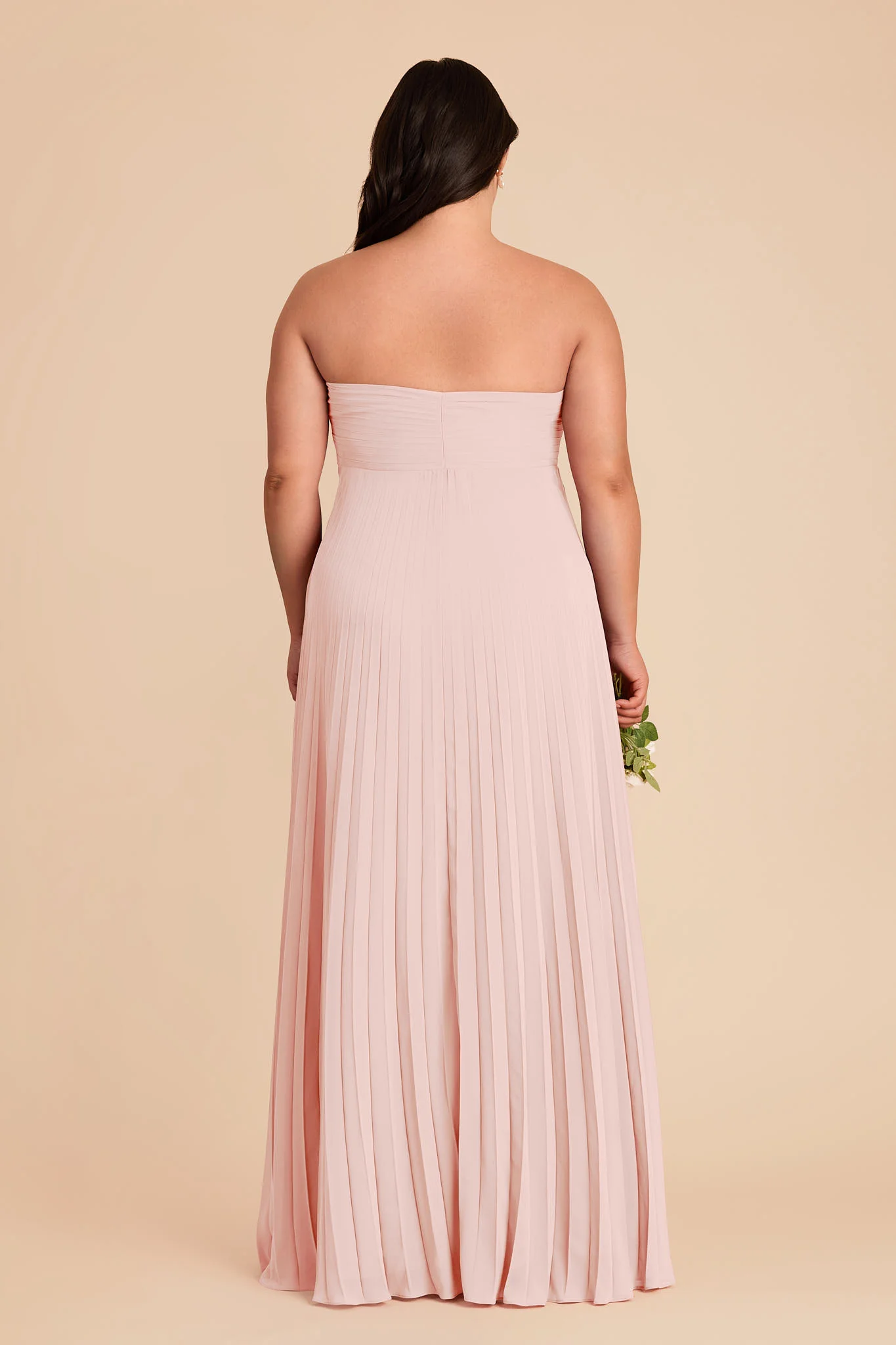 Sasha Chiffon Dress - Blush Pink - Image 10