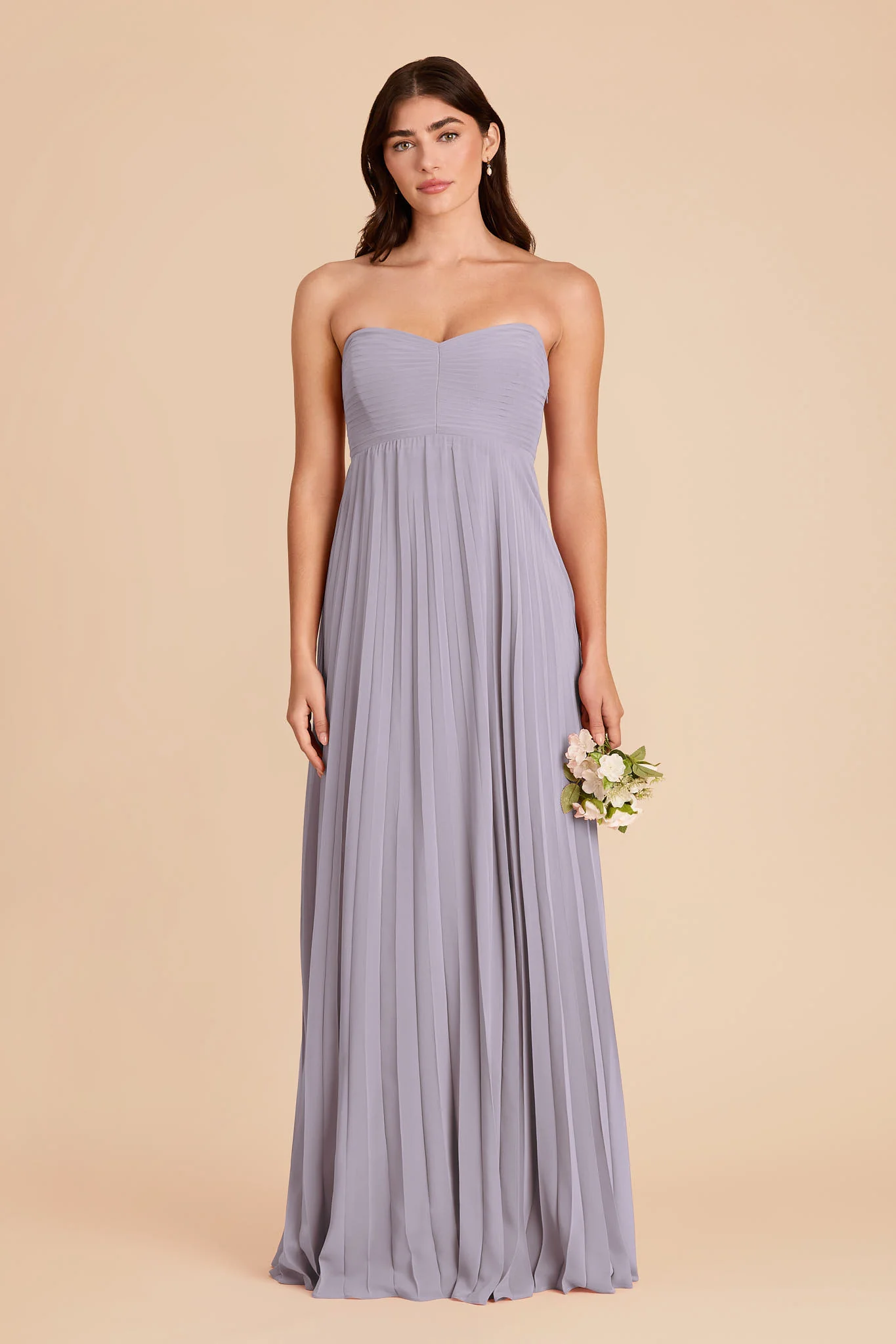 Sasha Chiffon Dress - Dusty Lilac - Image 3