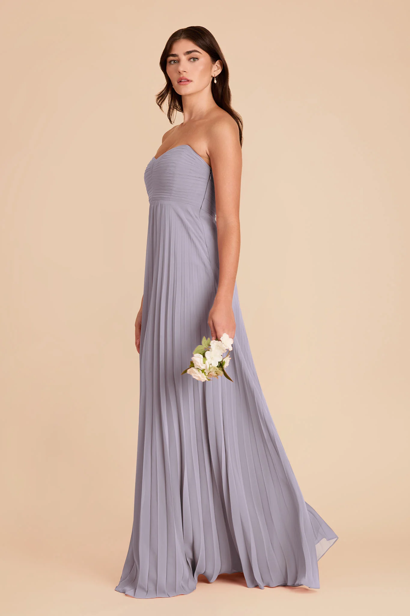 Sasha Chiffon Dress - Dusty Lilac - Image 4