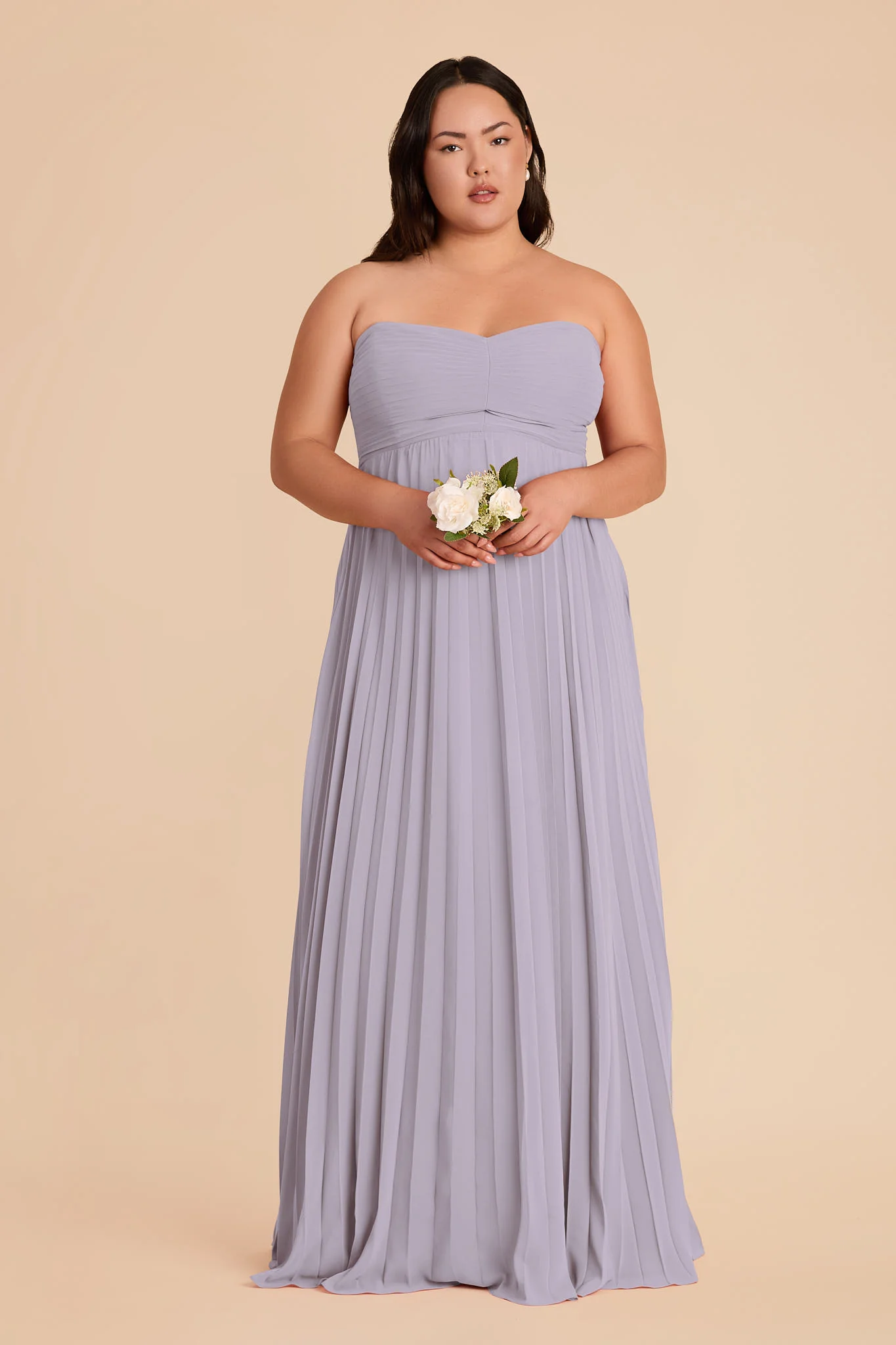Sasha Chiffon Dress - Dusty Lilac - Image 7
