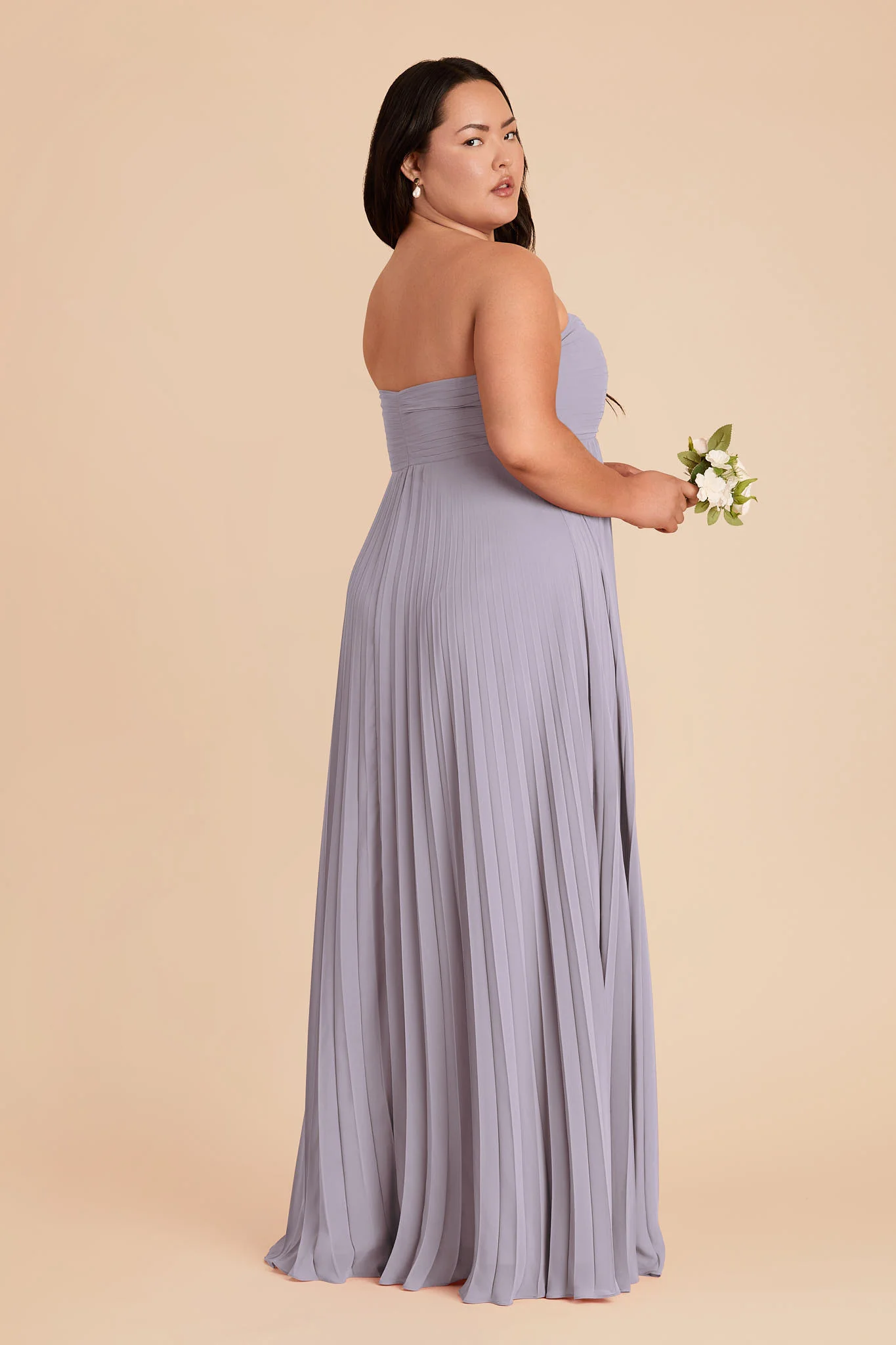 Sasha Chiffon Dress - Dusty Lilac - Image 9