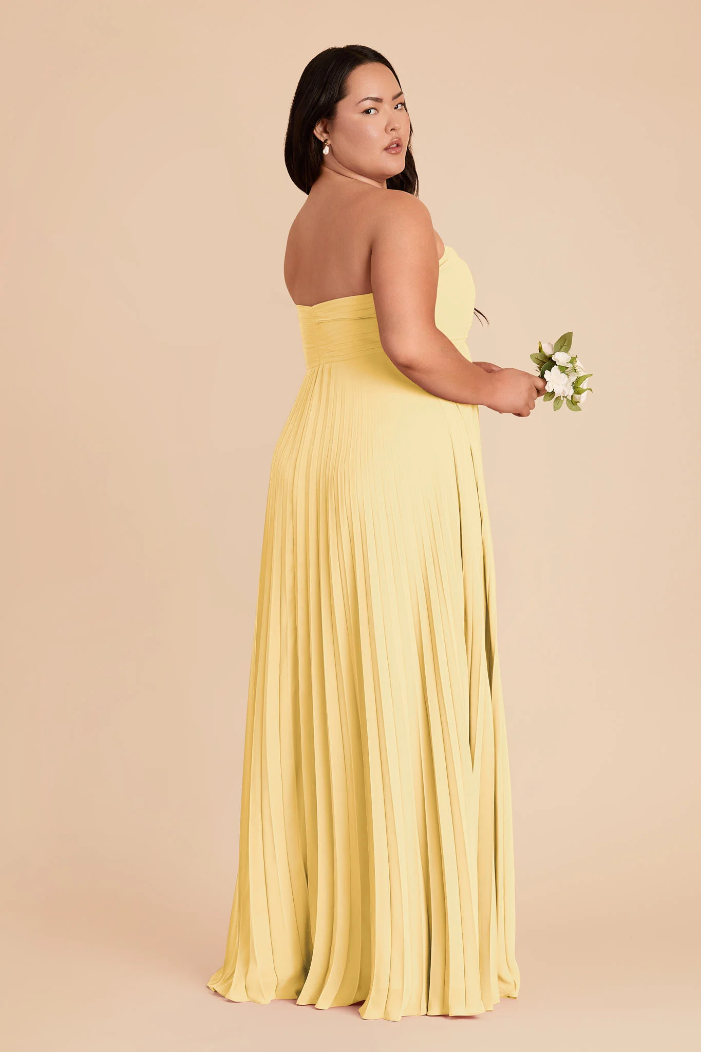 Sasha Chiffon Dress - Lemon Sorbet - Image 9