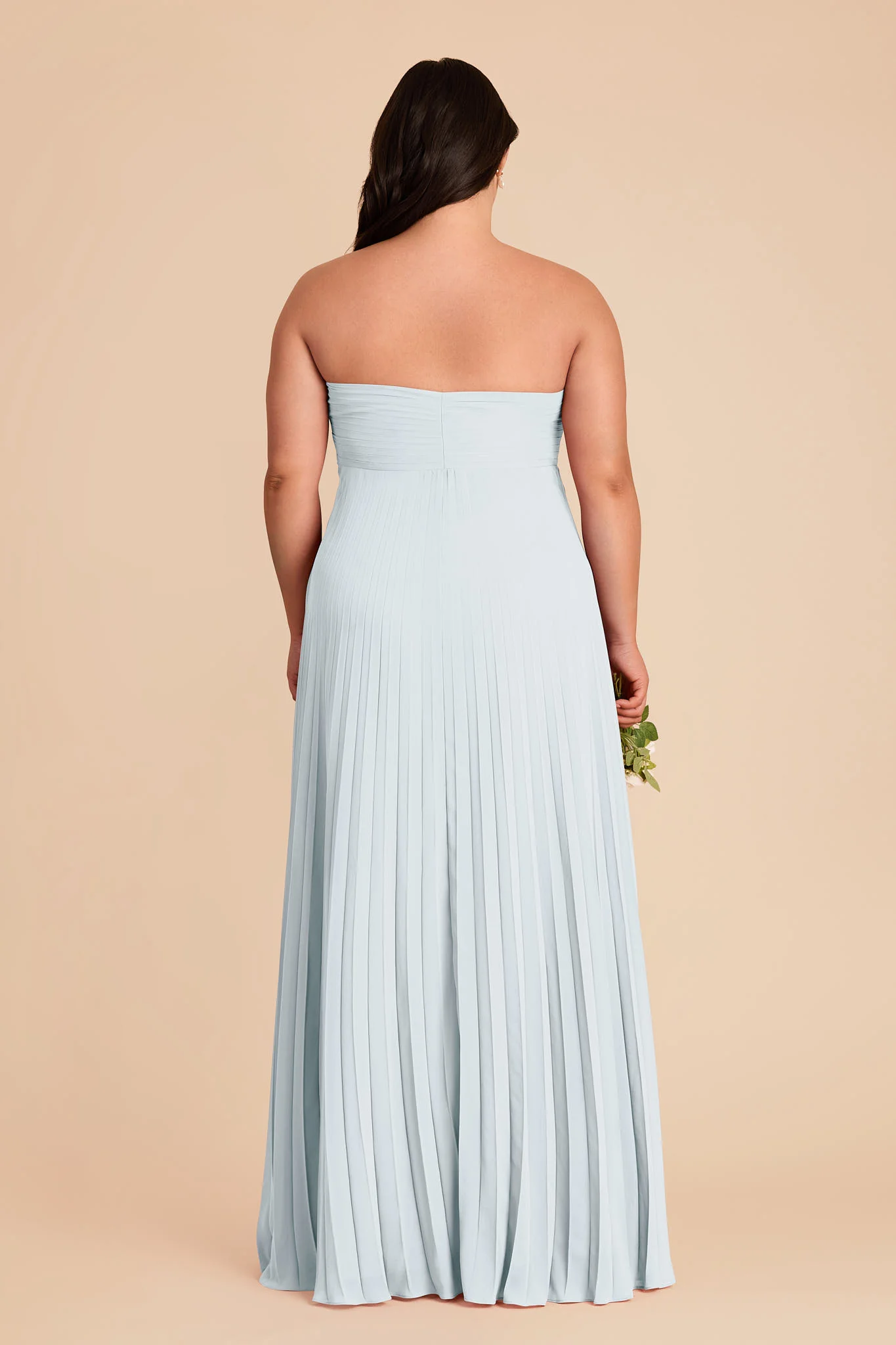 Sasha Chiffon Dress - Mist Blue - Image 10