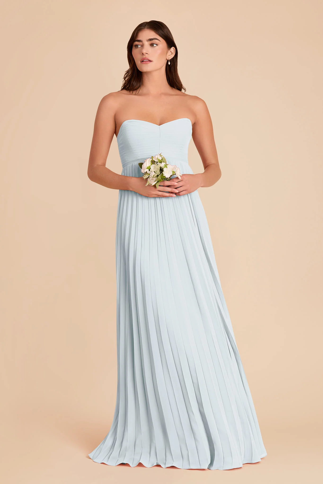 Sasha Chiffon Dress - Mist Blue - Image 3