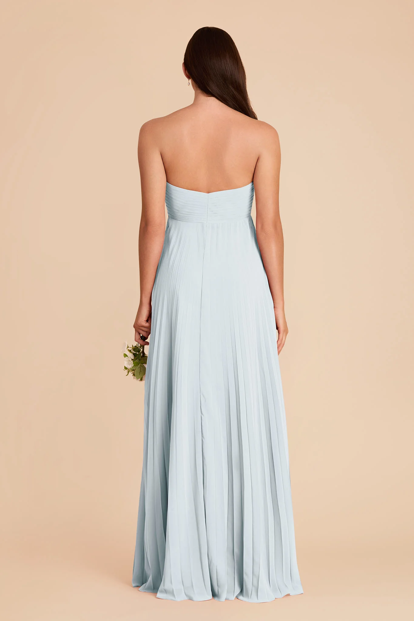 Sasha Chiffon Dress - Mist Blue - Image 6