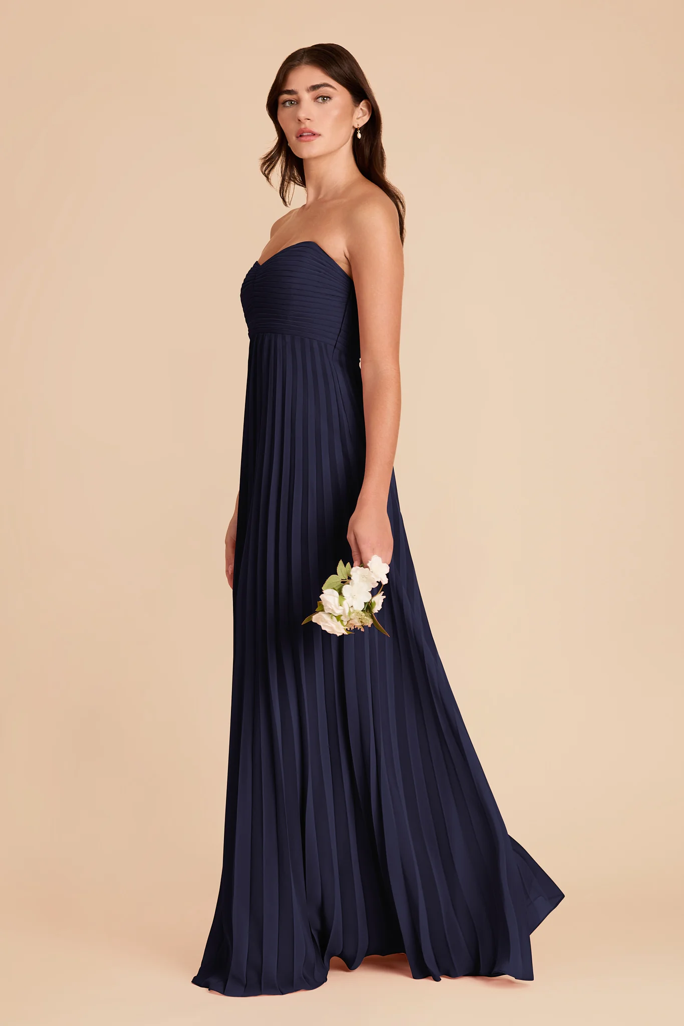 Sasha Chiffon Dress - Navy - Image 3
