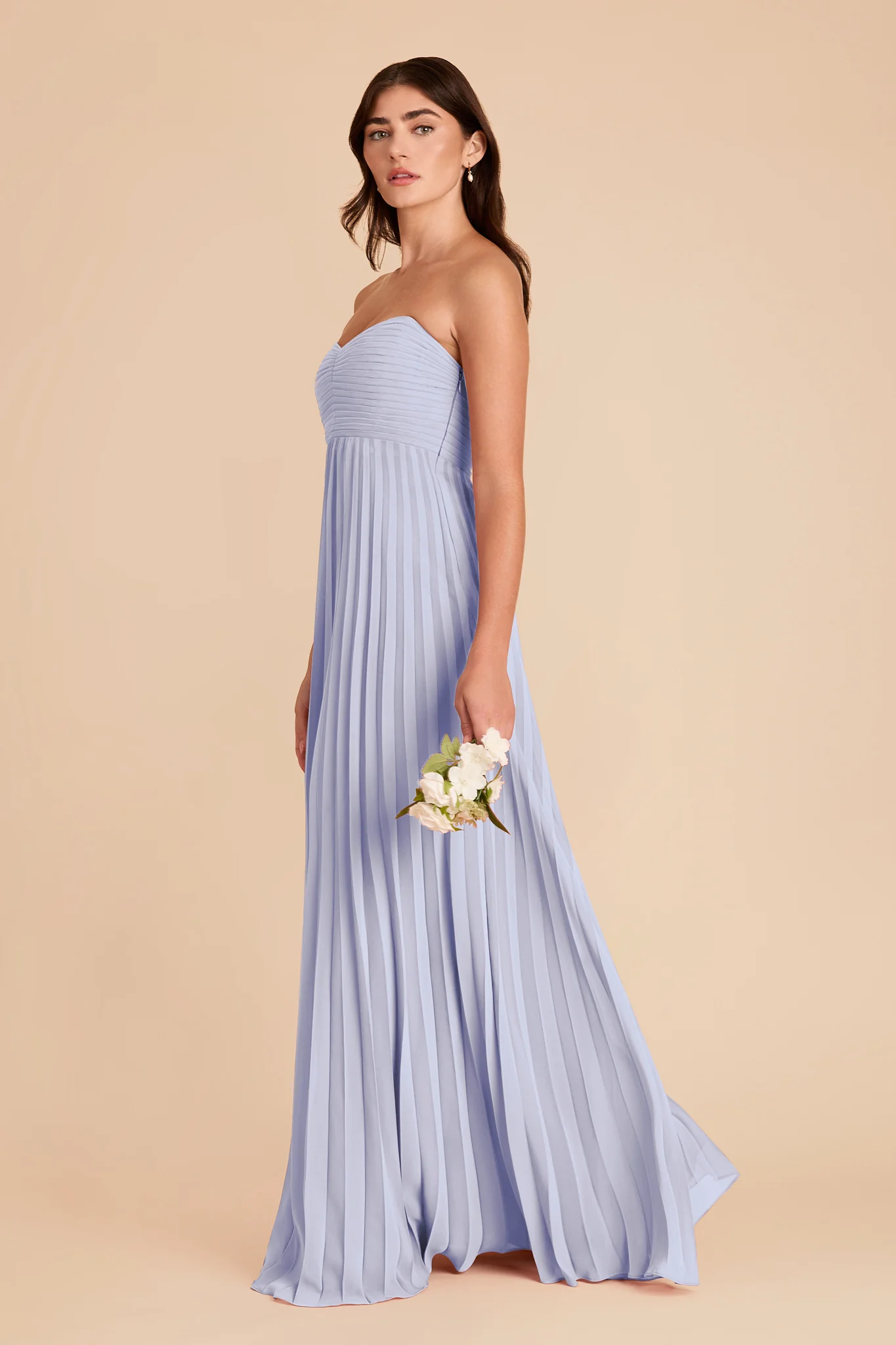 Sasha Chiffon Dress - Periwinkle Blue - Image 3