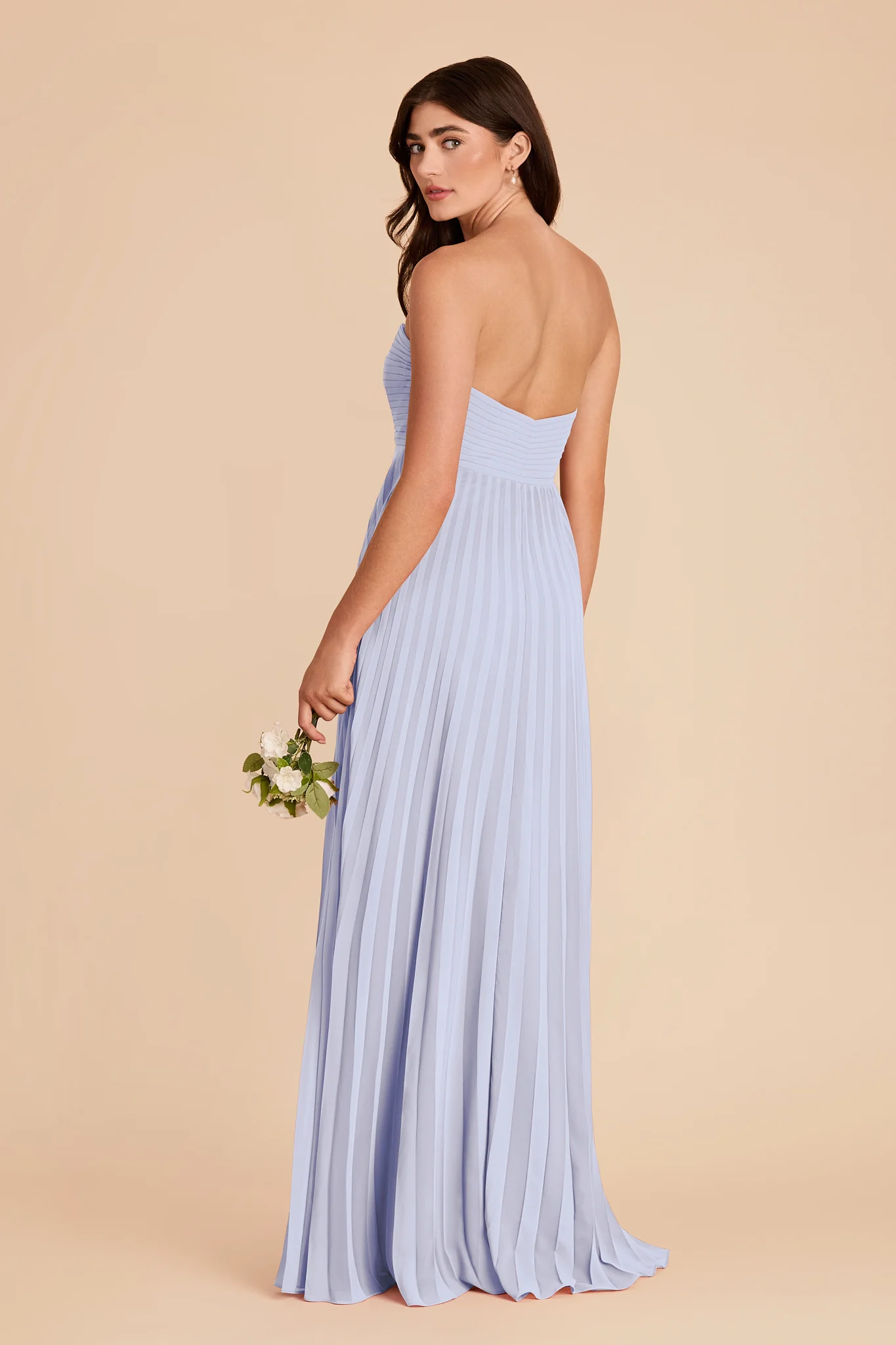 Sasha Chiffon Dress - Periwinkle Blue - Image 4