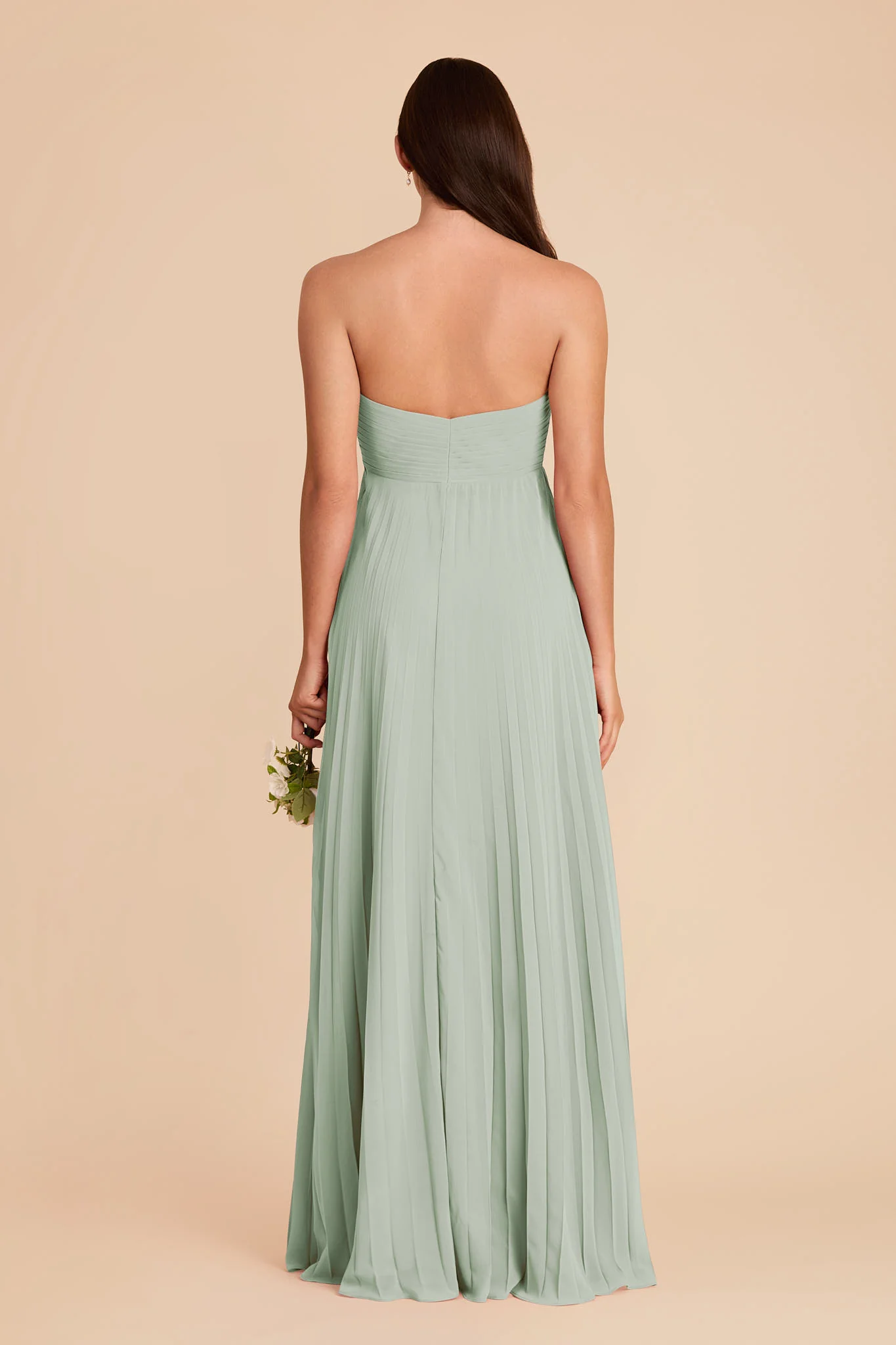 Sasha Chiffon Dress - Sage - Image 6